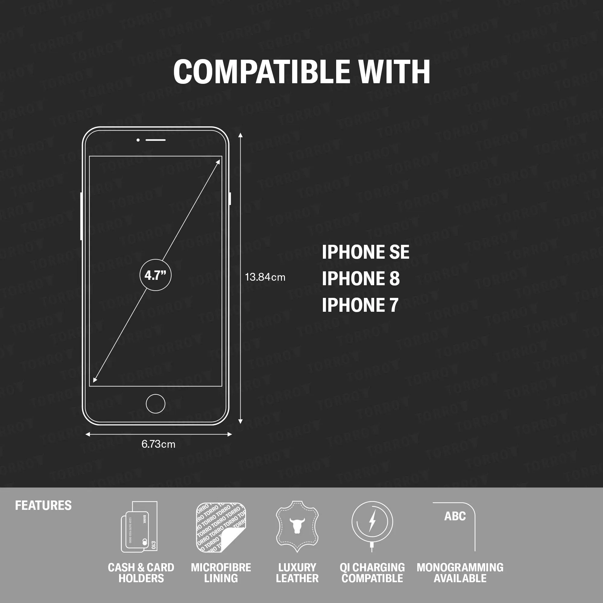 iPhone SE & iPhone 8/7 Leather Flip Case sold by Torro product image thumbnail 4