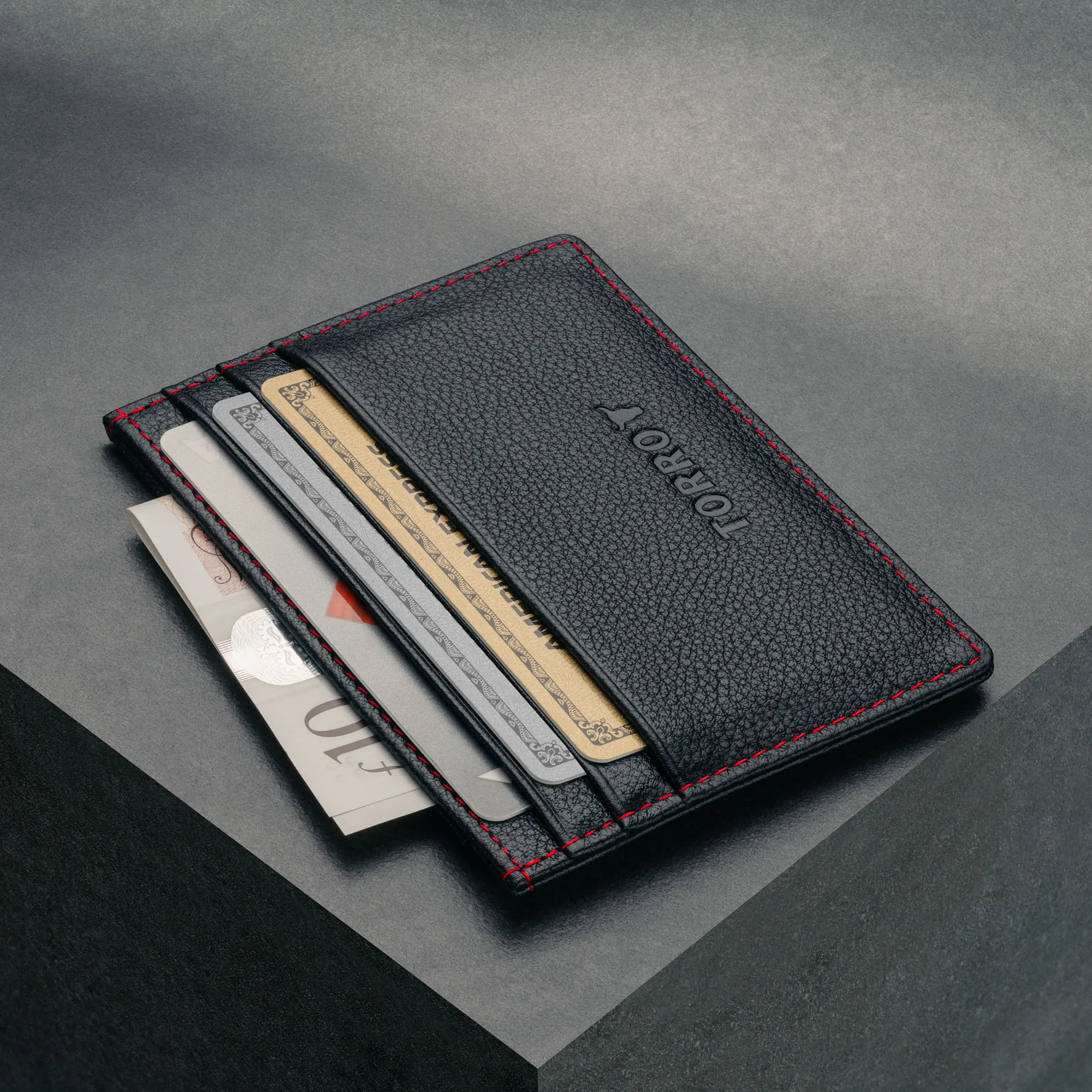 Leather Credit Card Holder (for Cash and Cards) sold by Torro product image thumbnail 3