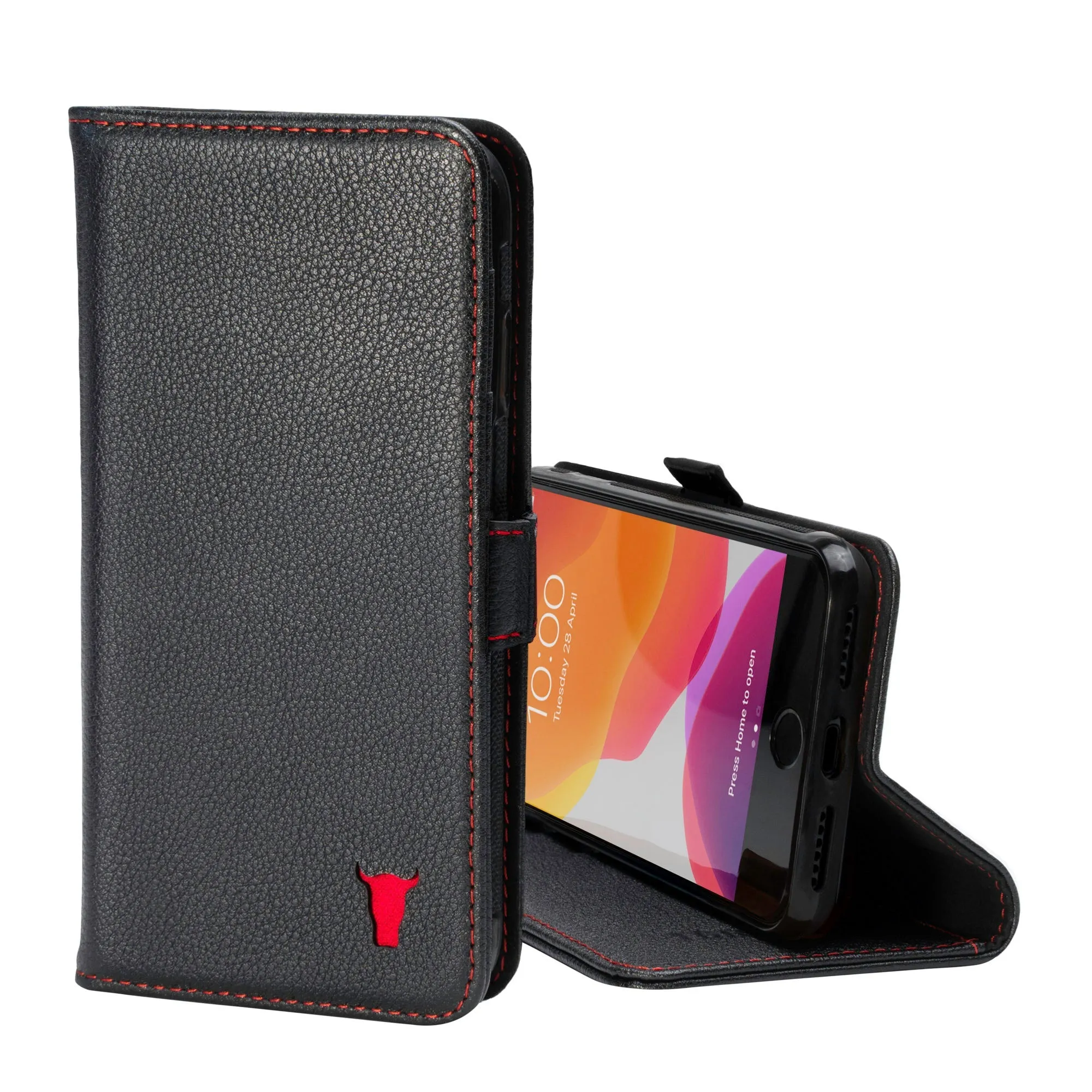 iPhone SE & iPhone 8/7 Leather Wallet Case (with stand function) sold by Torro