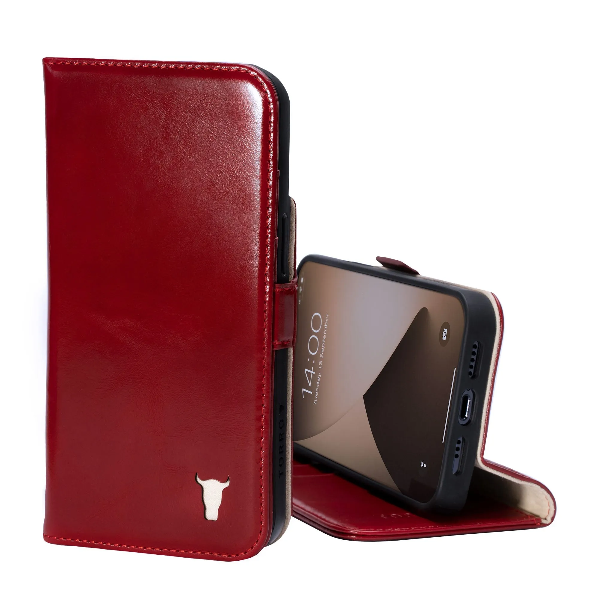iPhone 12 / iPhone 12 Pro Leather Case (with stand function) sold by Torro product image thumbnail 5