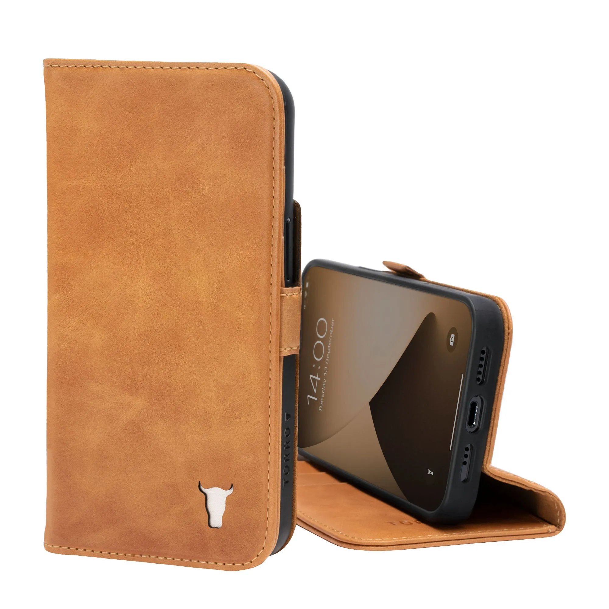 iPhone 12 / iPhone 12 Pro Leather Case (with stand function) sold by Torro product image thumbnail 2