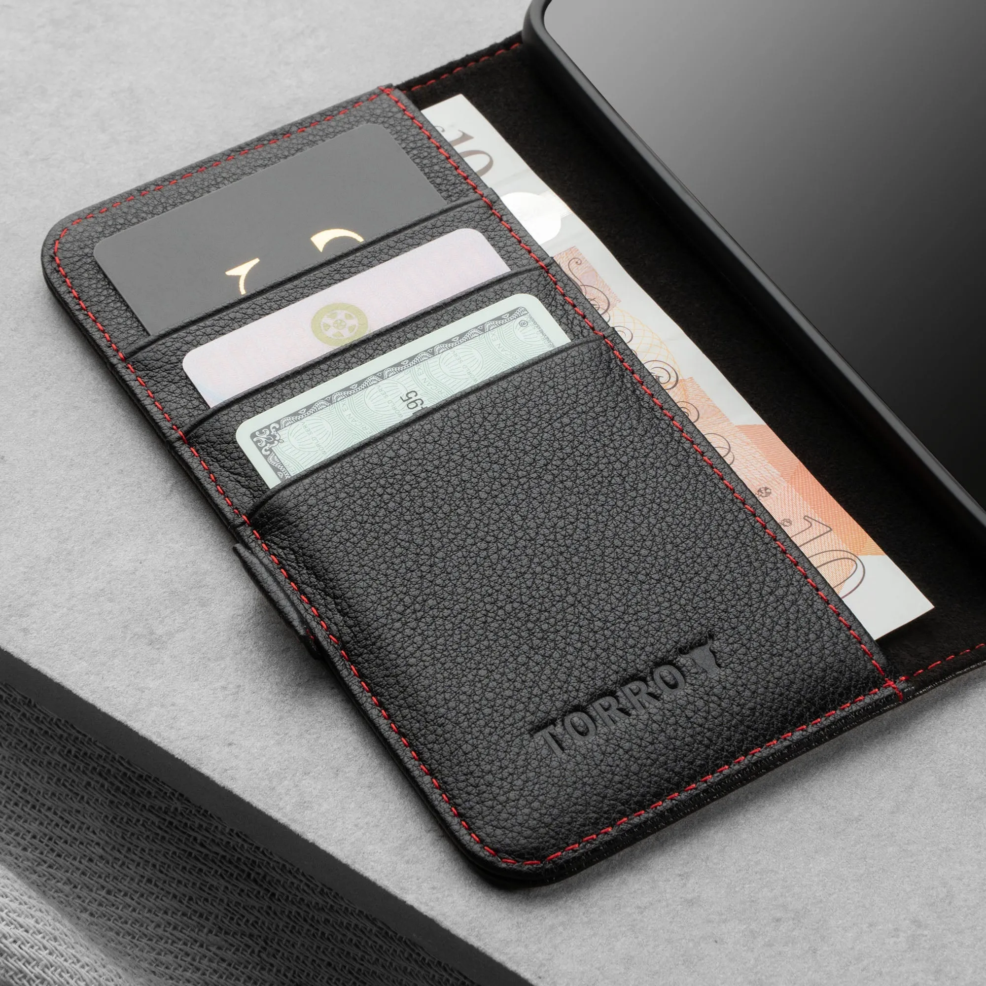 Samsung Galaxy S22 Leather Wallet Case (with stand function) sold by Torro product image thumbnail 4