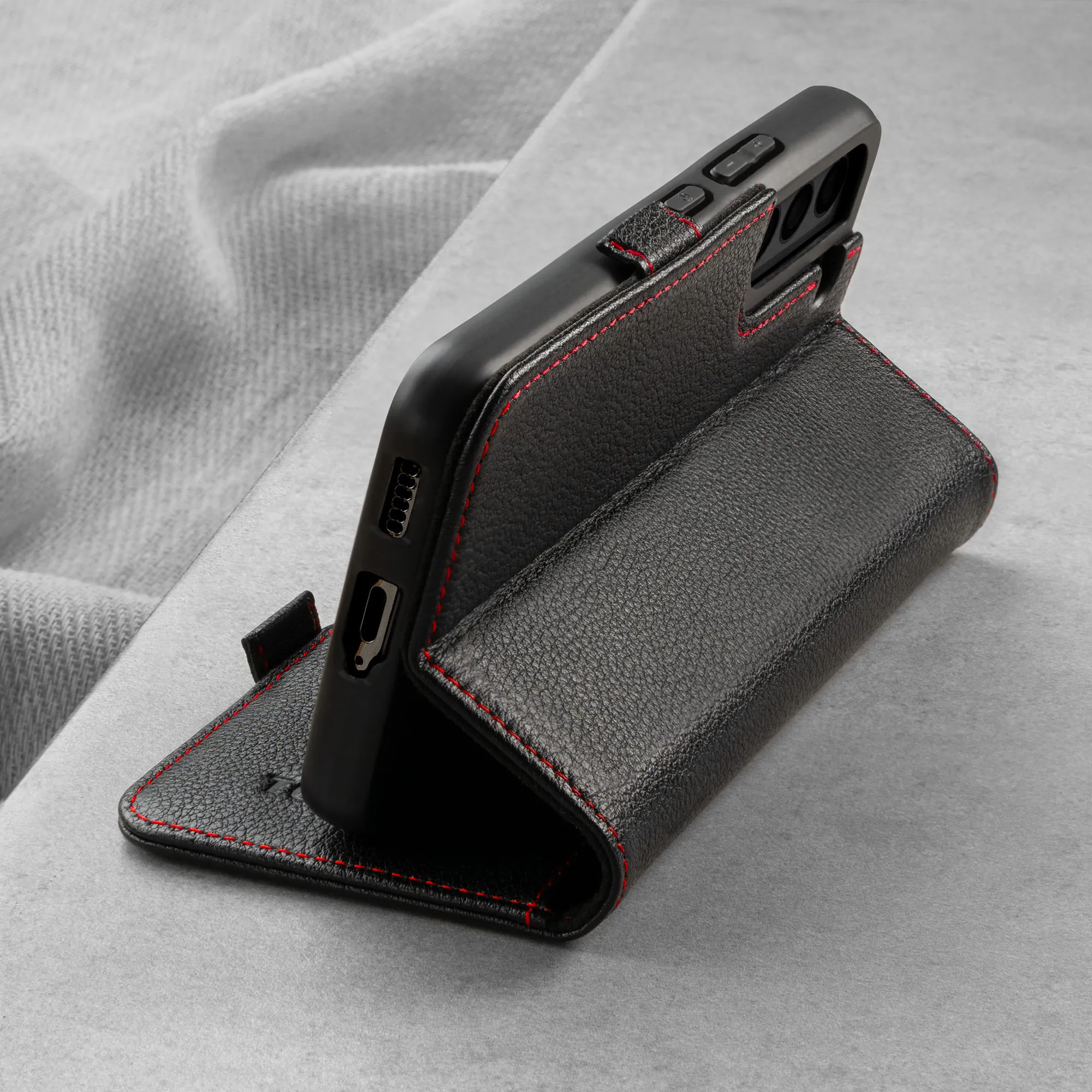 Samsung Galaxy S22 Leather Wallet Case (with stand function) sold by Torro product image thumbnail 3