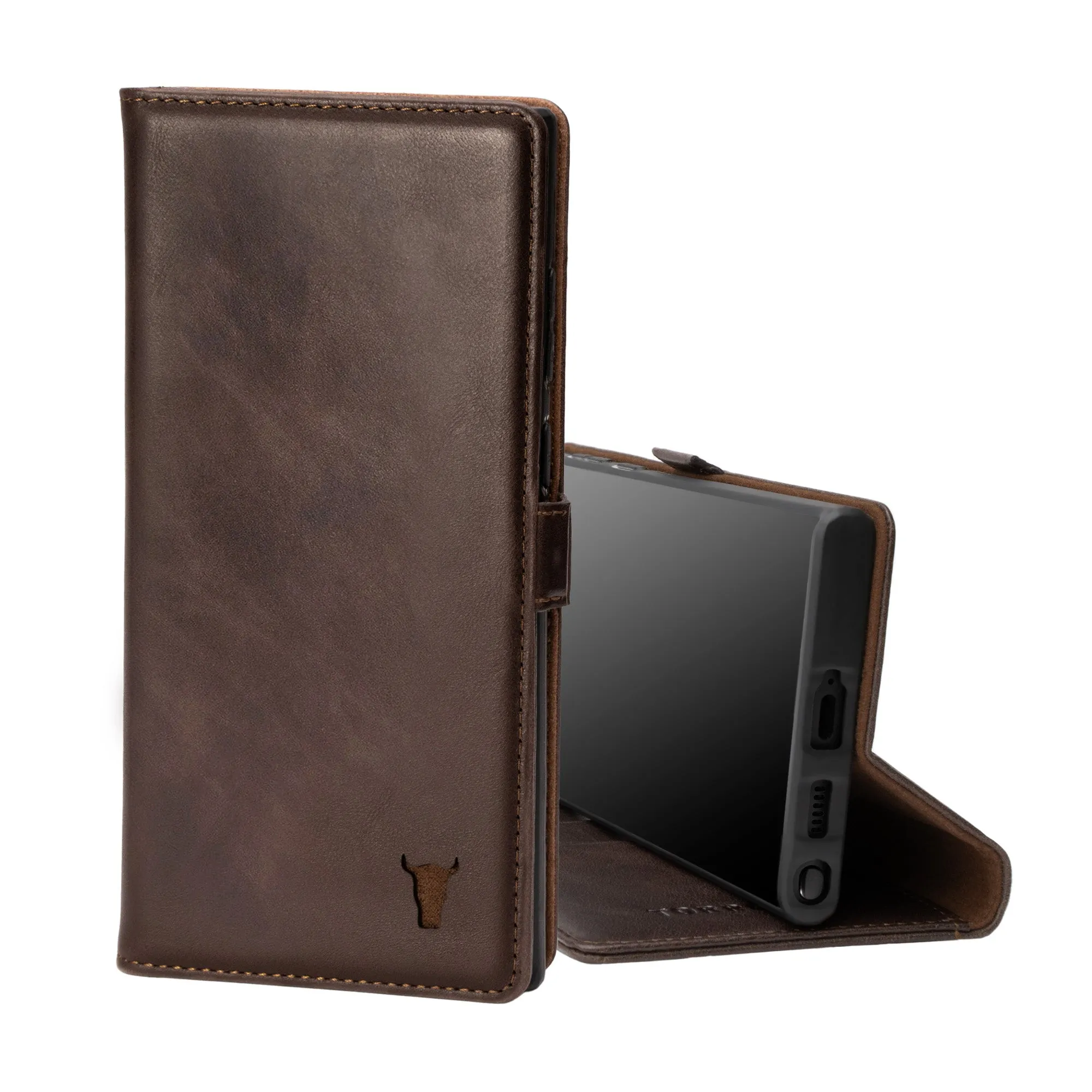 Samsung Galaxy S22 Ultra Leather Wallet Case (with Stand Function) sold by Torro product image thumbnail 2