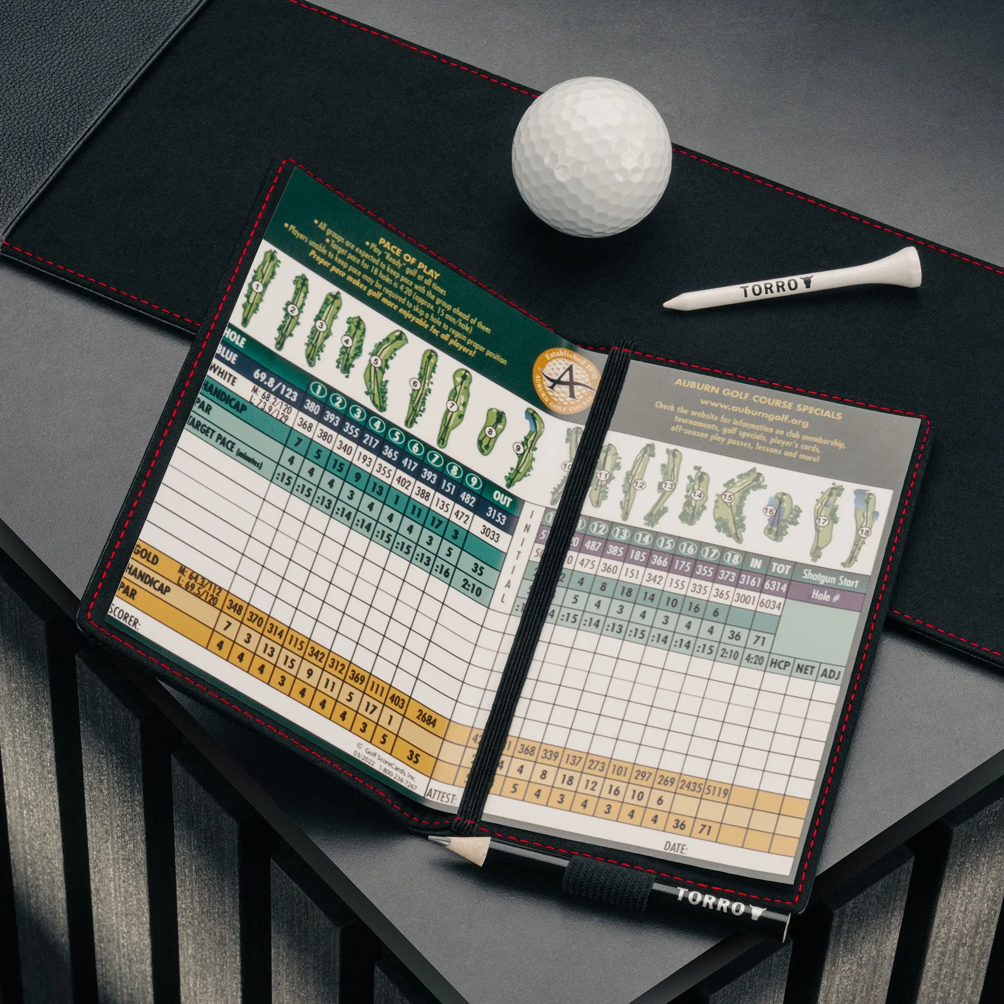 Leather Golf Scorecard Holder and Yardage Book Cover (PRO Edition) sold by Torro product image thumbnail 3