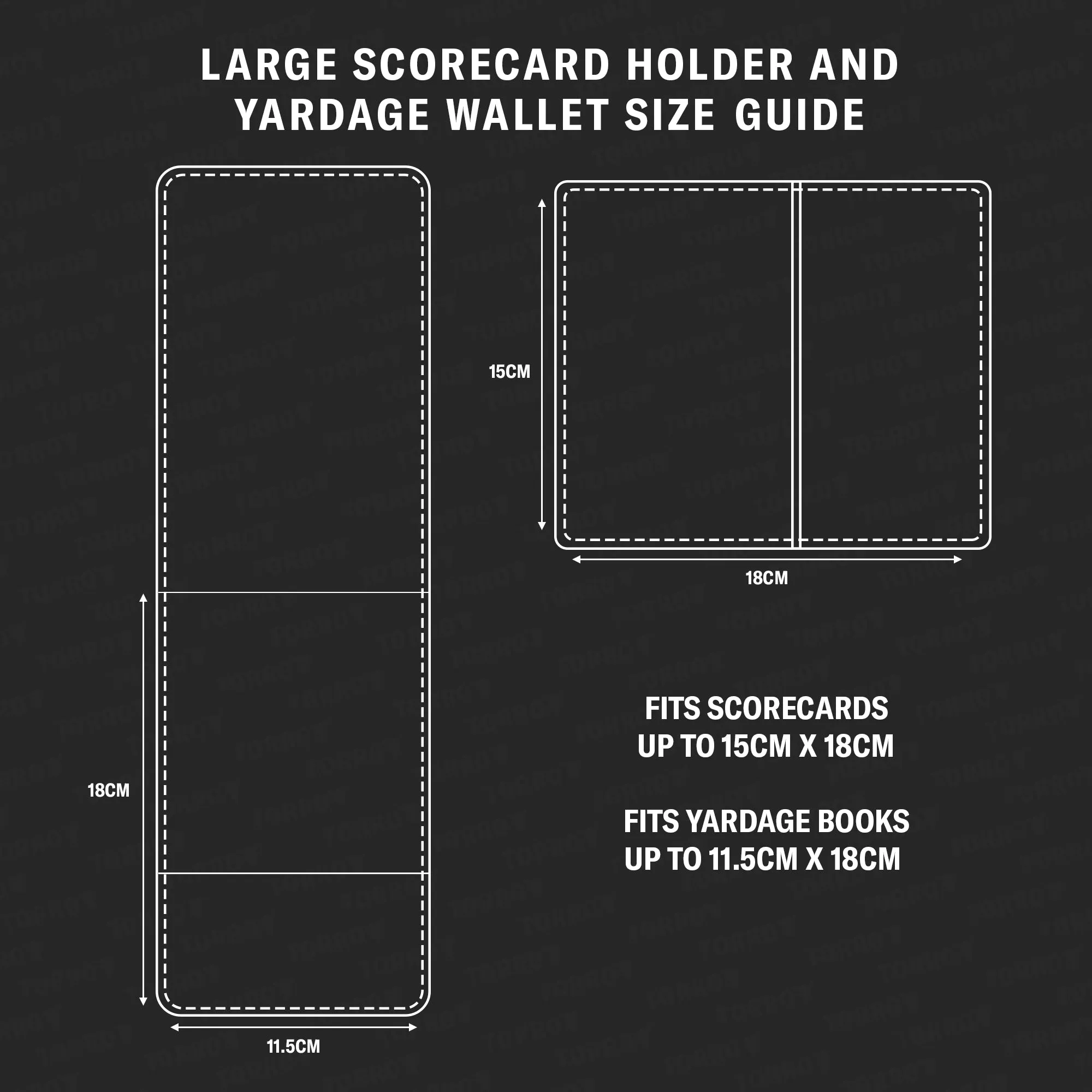 Leather Golf Scorecard Holder and Yardage Book Cover (PRO Edition) sold by Torro product image thumbnail 2