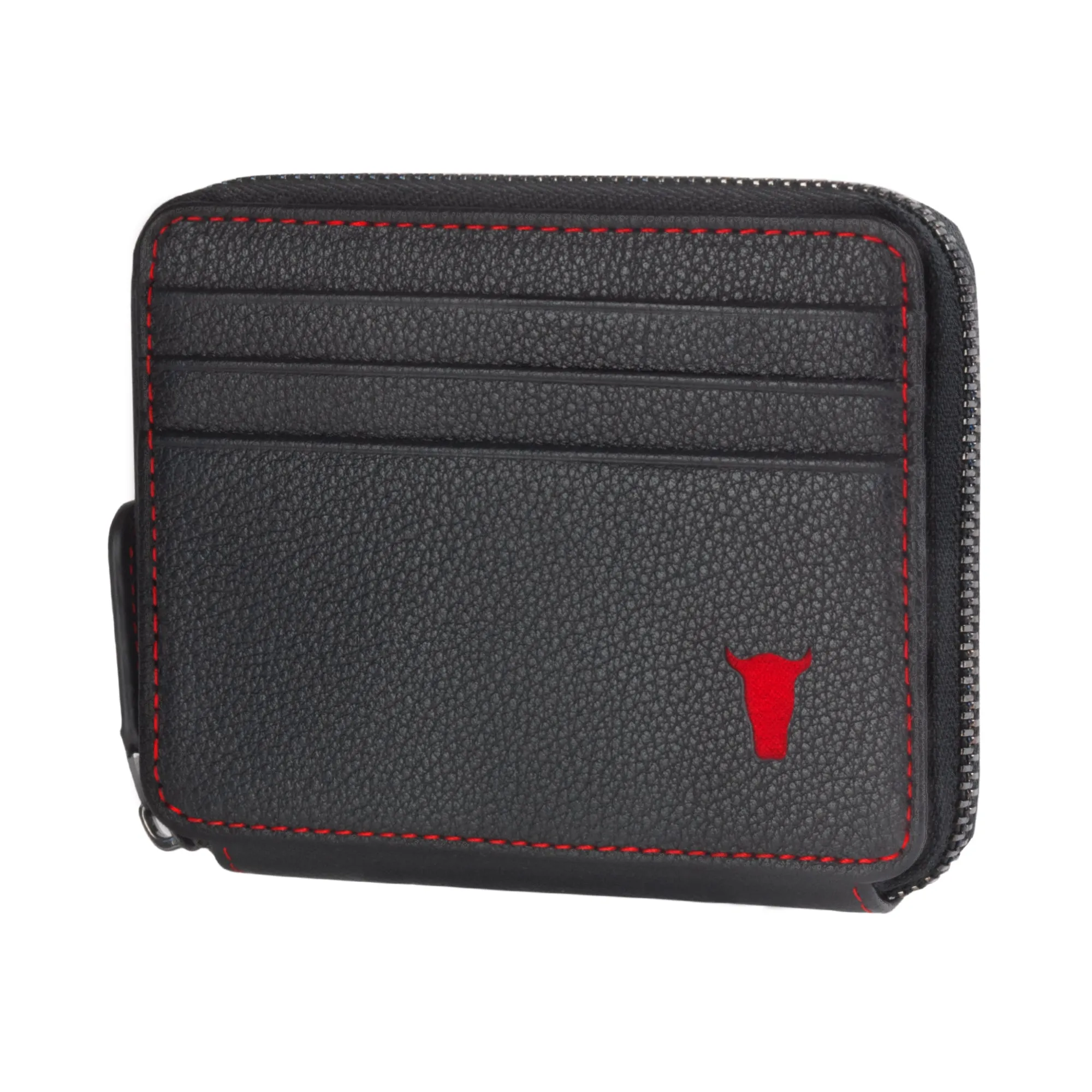 Leather Zipped Coin Purse with Card Holder sold by Torro