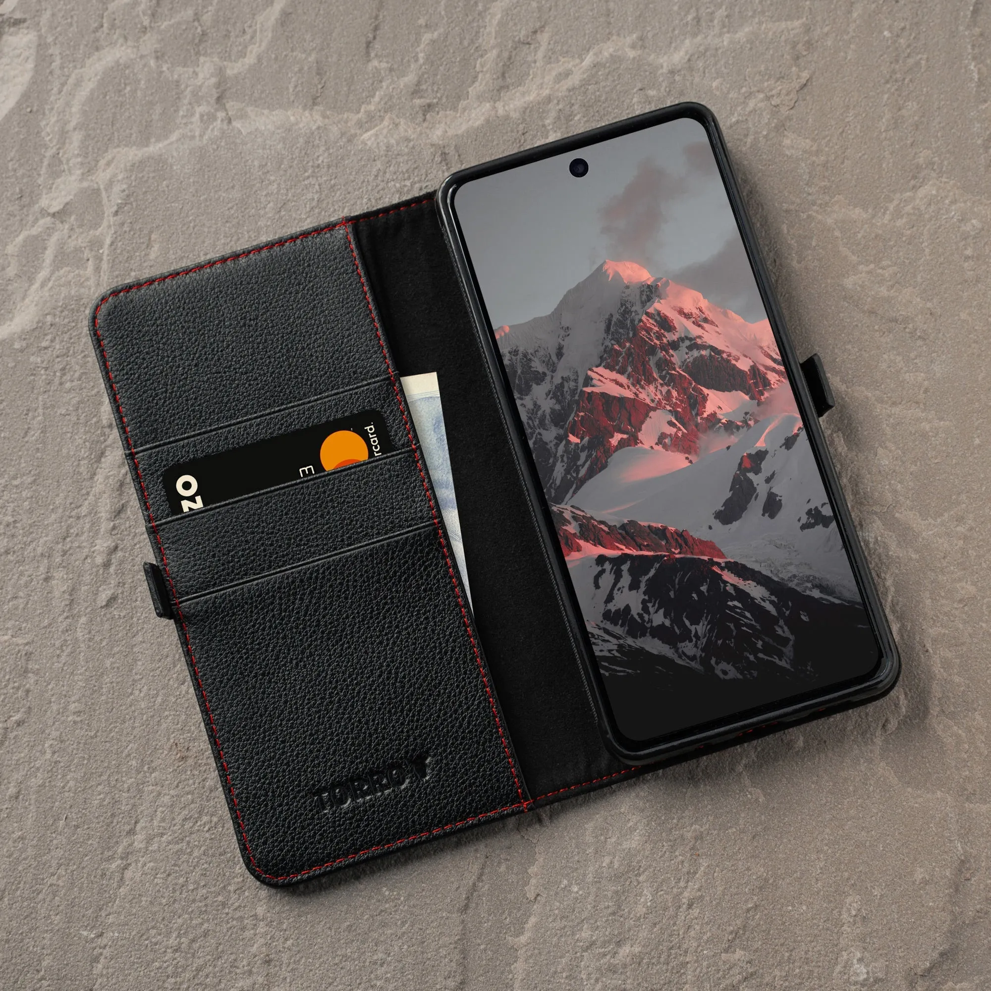 Galaxy S20 FE / S20 FE 5G Leather Case (with stand function) sold by Torro product image thumbnail 4