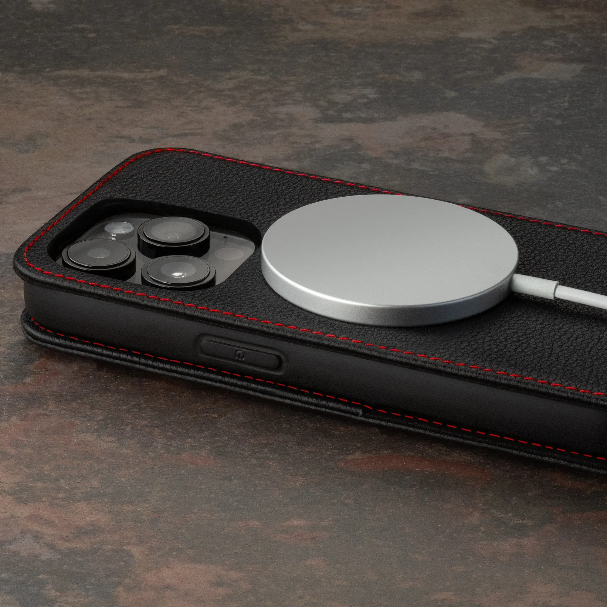 iPhone 15 Pro Leather Flip Case (MagSafe Charging) sold by Torro product image thumbnail 5