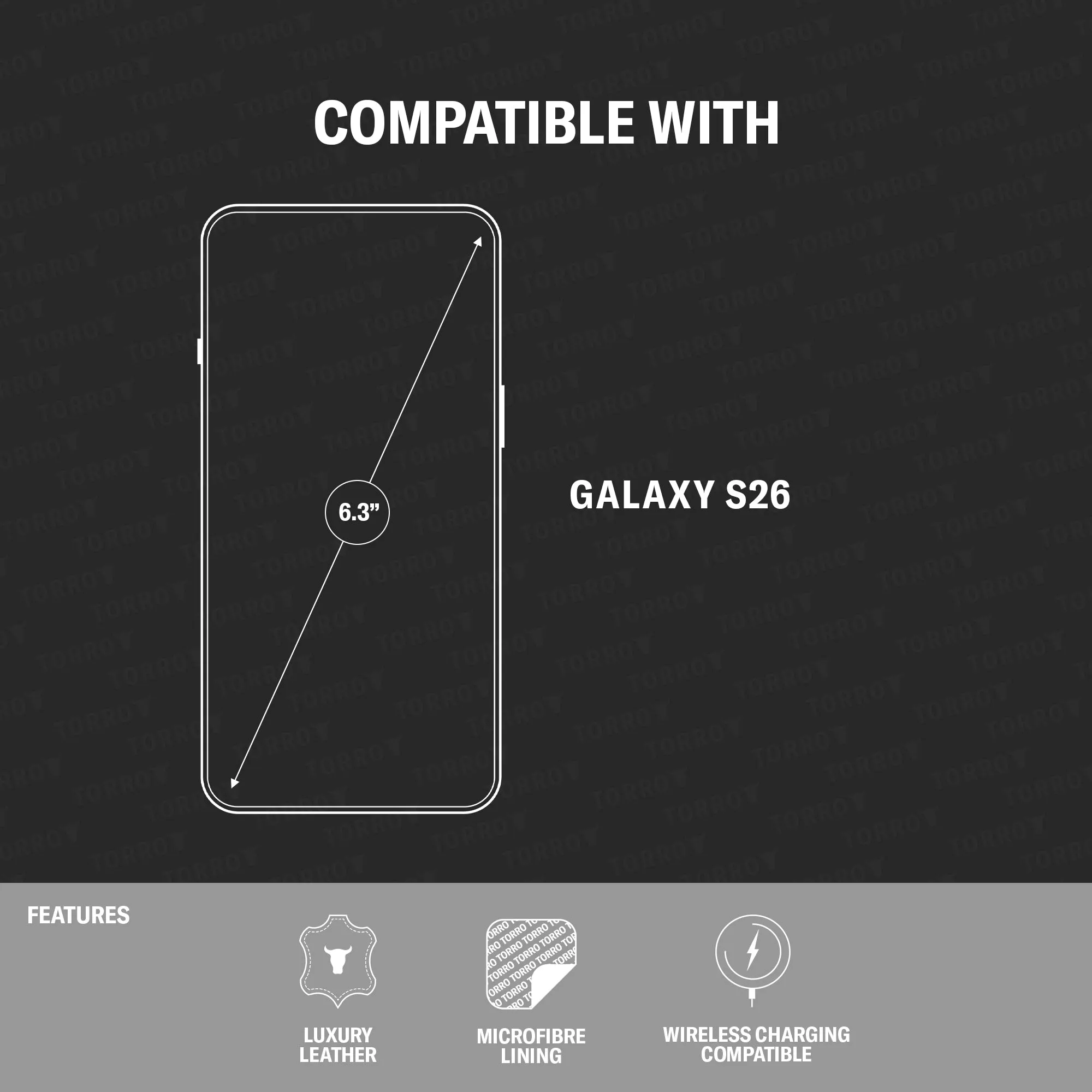 Galaxy S26 Leather Bumper Case sold by Torro product image thumbnail 2