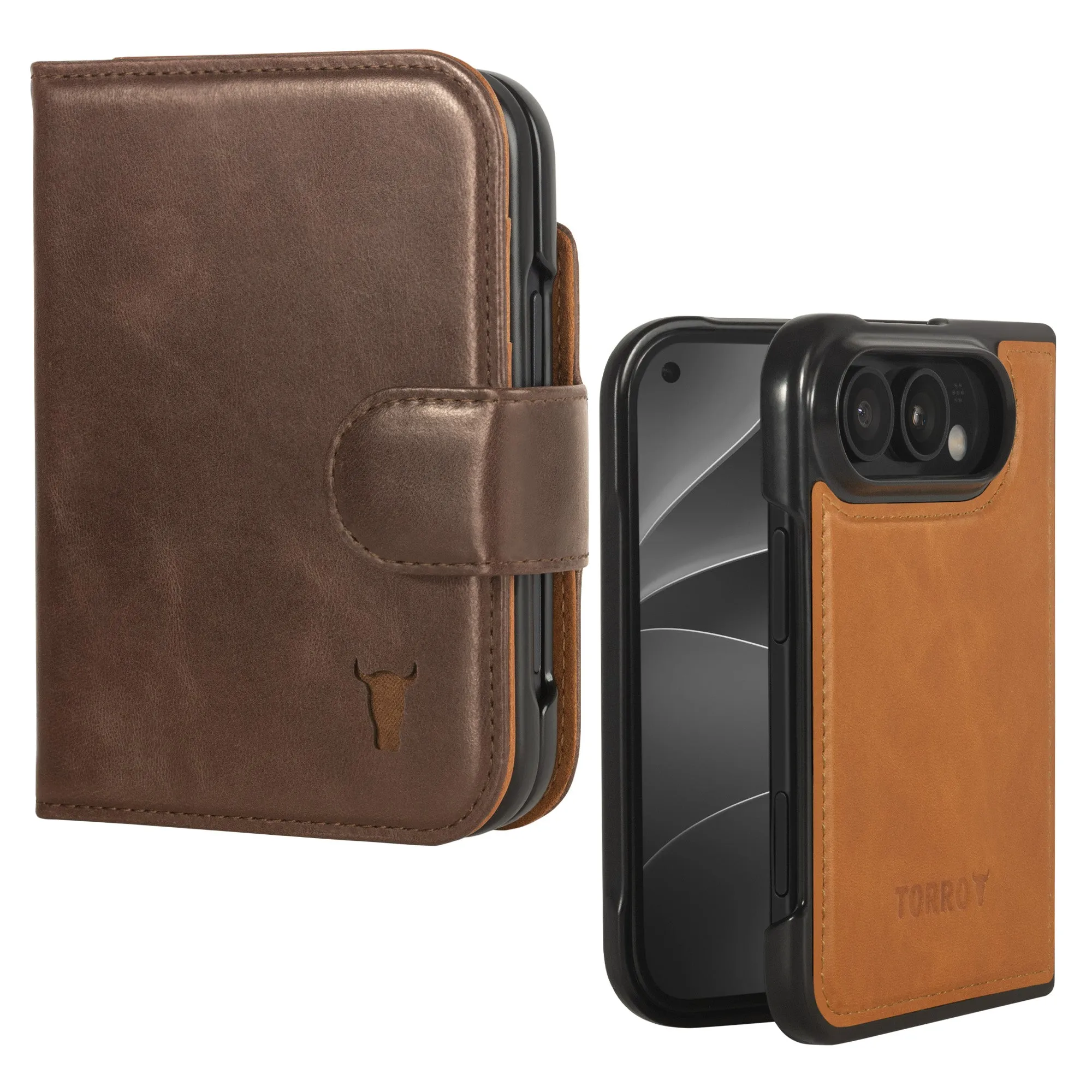 Apple iPhone Duo 2-in-1 Detachable Leather Wallet Case (MagSafe Charging) sold by Torro product image thumbnail 2