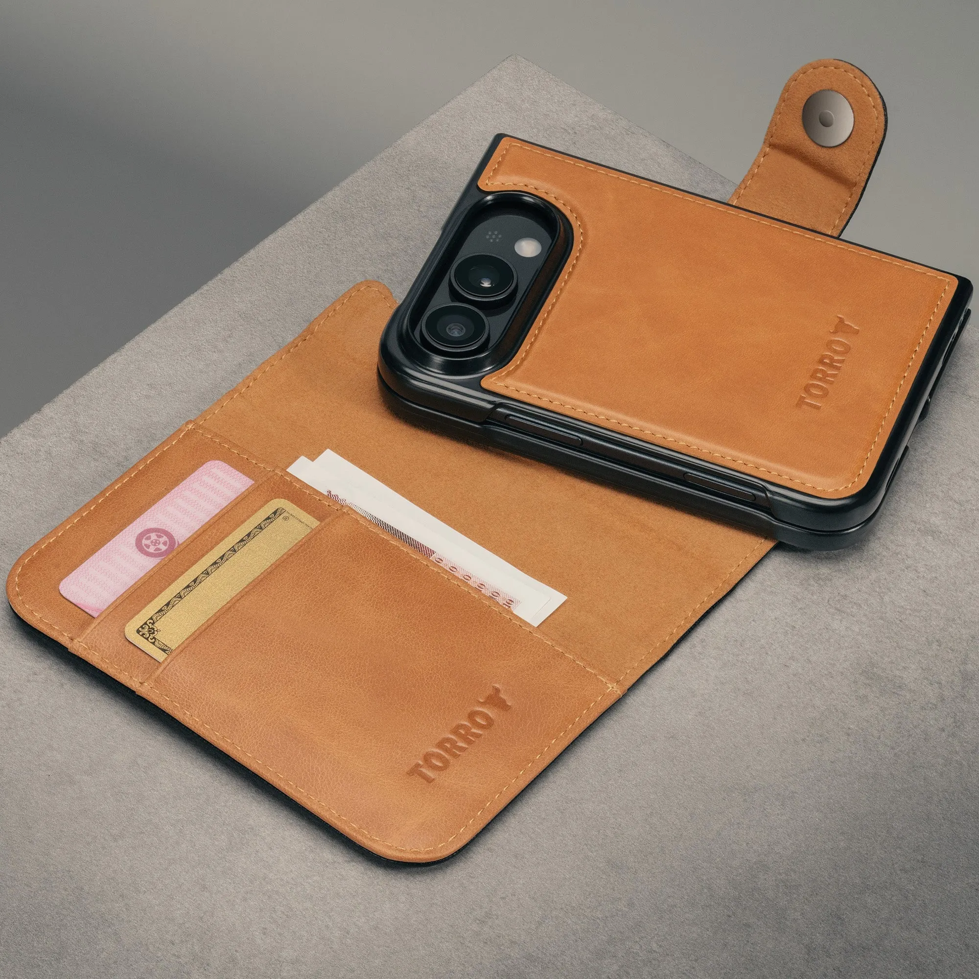 Apple iPhone Duo 2-in-1 Detachable Leather Wallet Case (MagSafe Charging) sold by Torro product image thumbnail 4