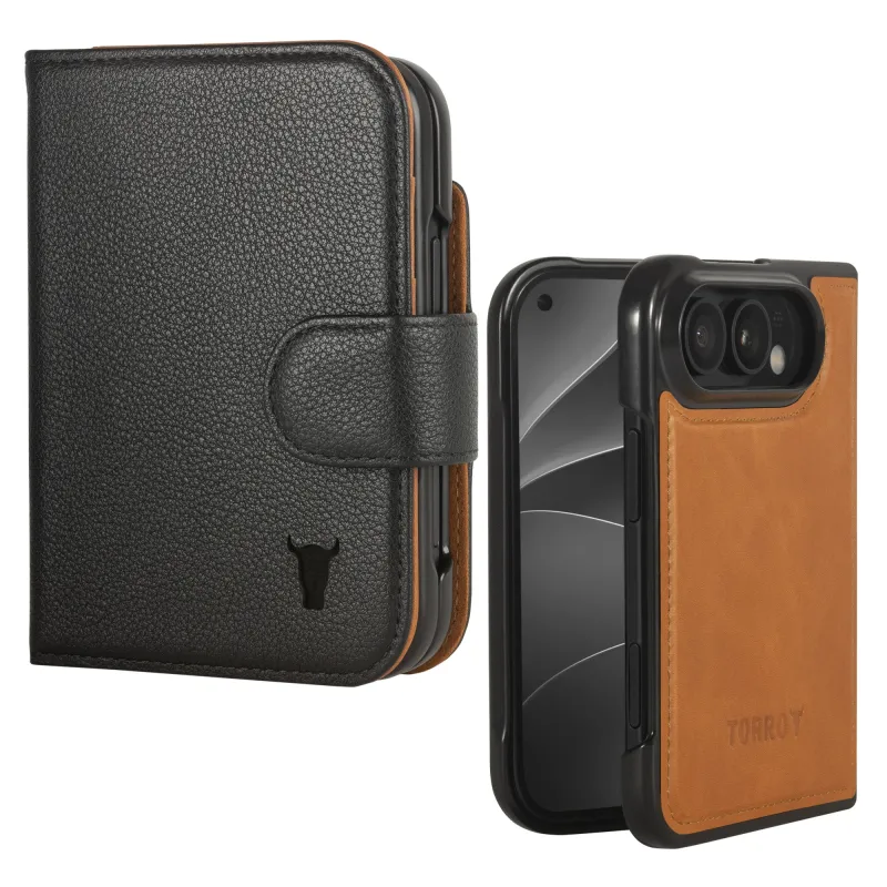 Apple iPhone Duo 2-in-1 Detachable Leather Wallet Case (MagSafe Charging) made by Torro