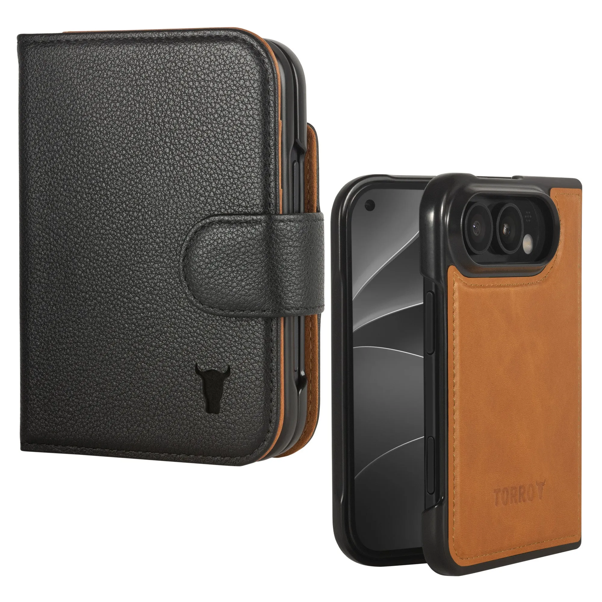 Apple iPhone Duo 2-in-1 Detachable Leather Wallet Case (MagSafe Charging) sold by Torro