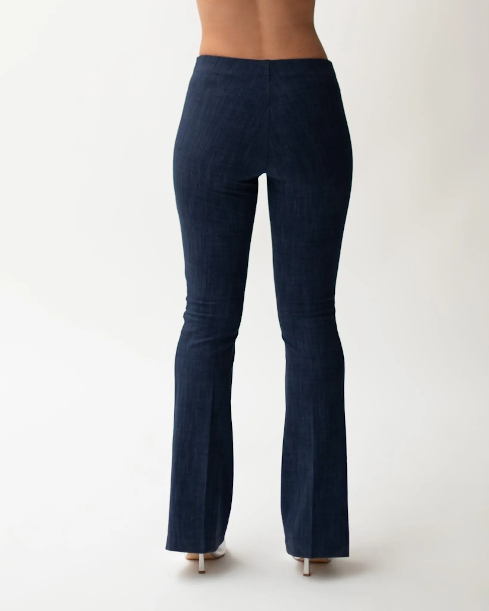 Pantaloni a zampa in punto stoffa effetto denim - Morales sold by Hope Fashion product image thumbnail 3