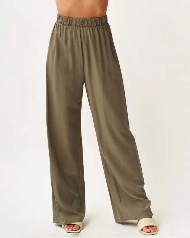 Pantaloni fluidi con elastico misto lino - Mignolo sold by Hope Fashion