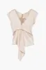 Blusa scollo a V giromaniche asimettrica con bottone - Lamezia sold by Hope Fashion