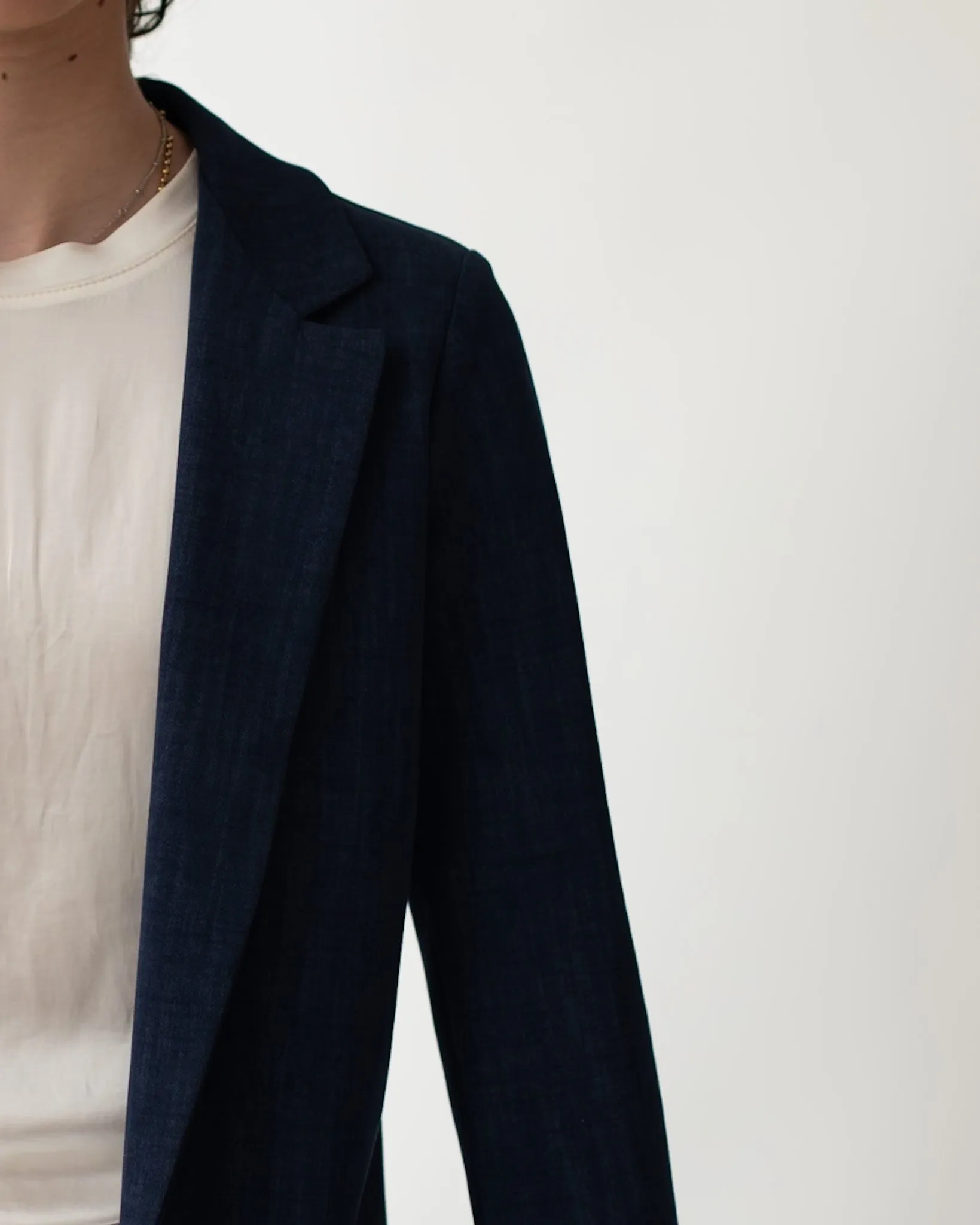 Giacca aperta slim fit in punto stoffa effetto denim - Willis sold by Hope Fashion product image thumbnail 2