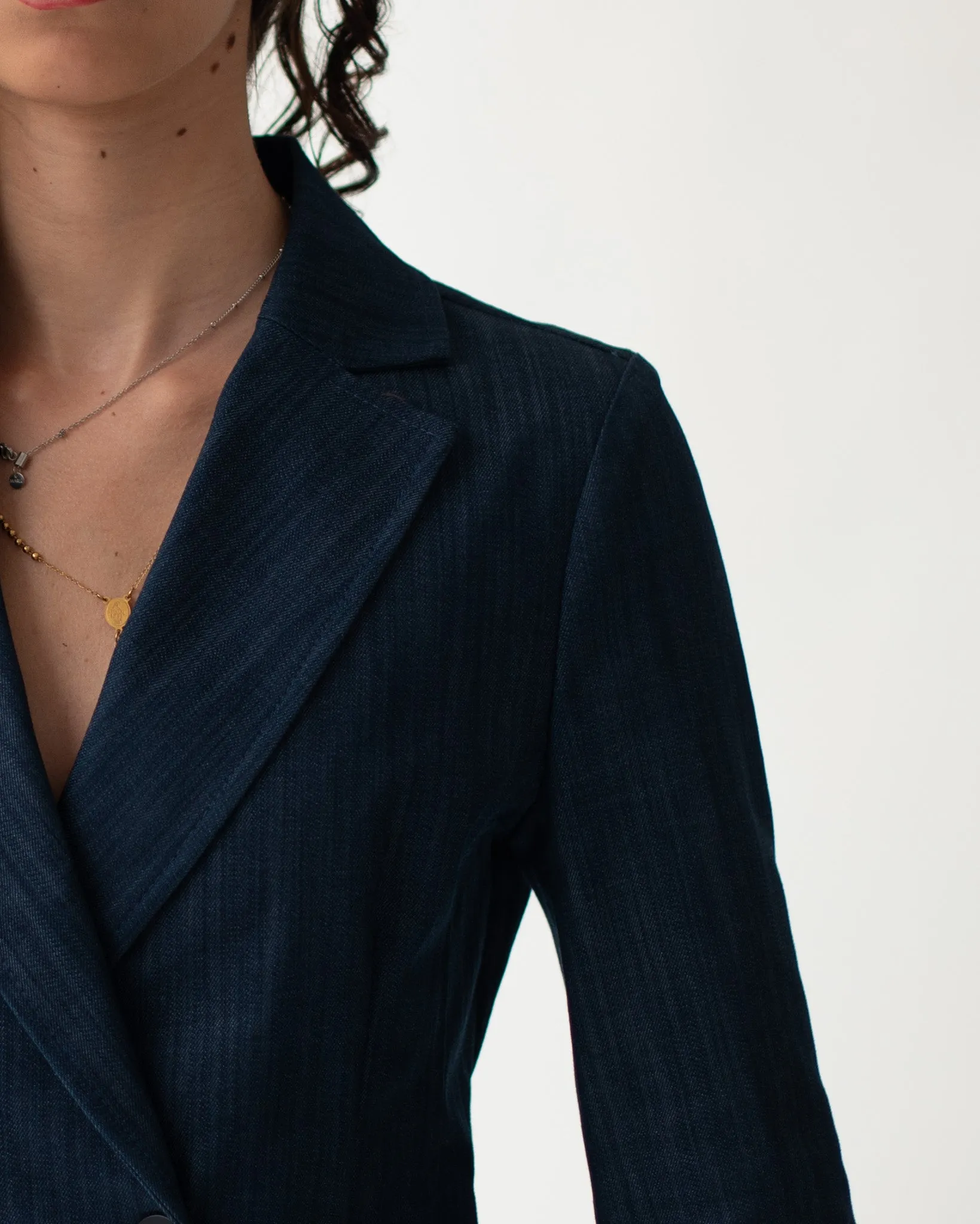 Giacca doppio petto in denim stretch - Guatapè sold by Hope Fashion product image thumbnail 3