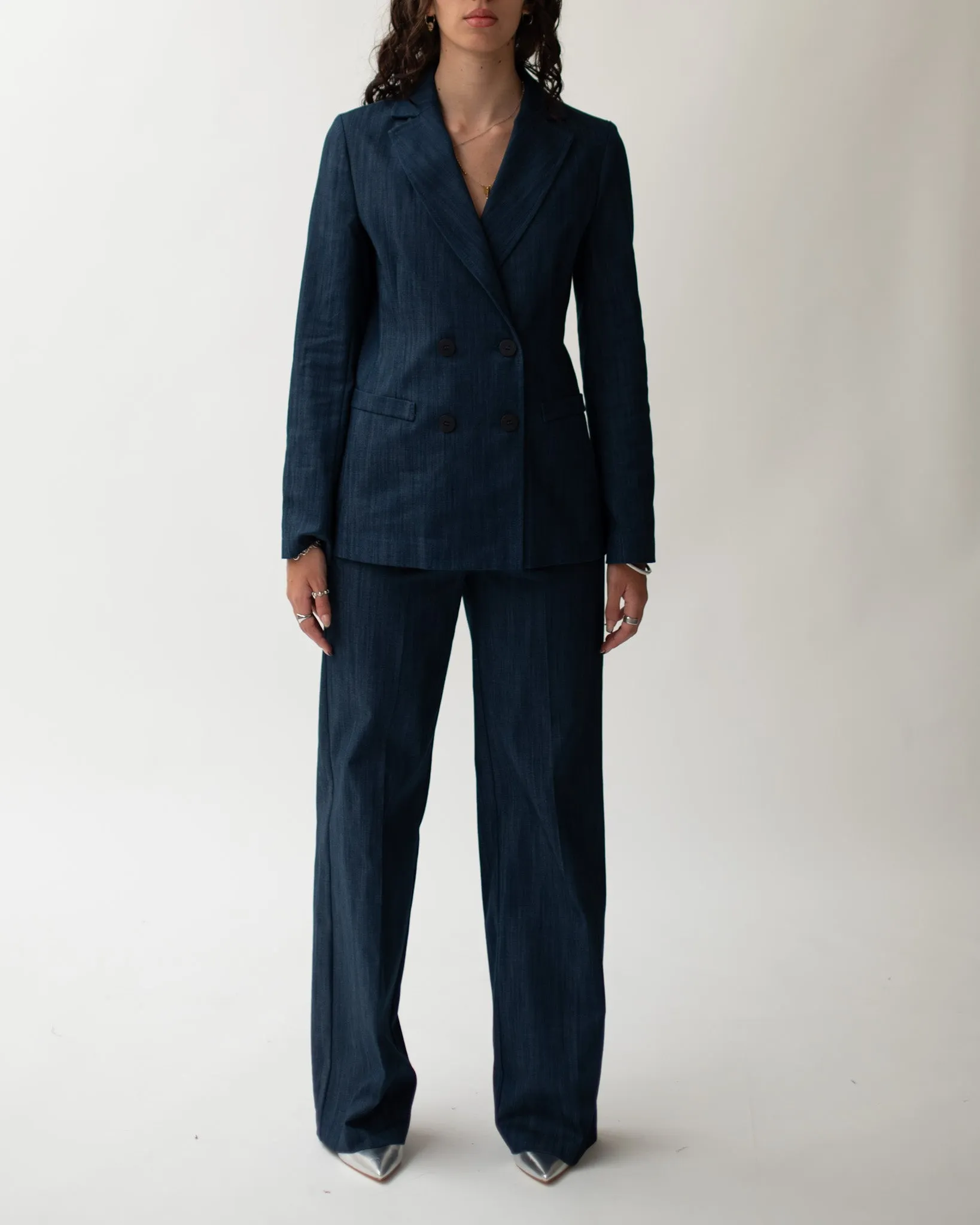 Giacca doppio petto in denim stretch - Guatapè sold by Hope Fashion product image thumbnail 5