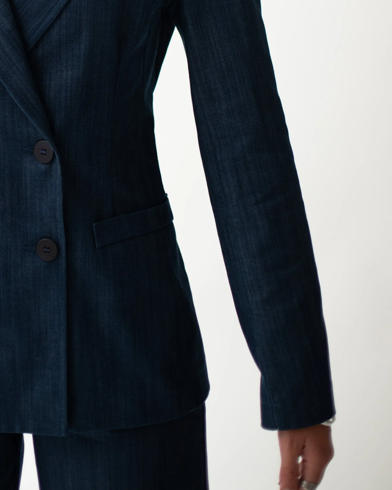 Giacca doppio petto in denim stretch - Guatapè sold by Hope Fashion product image thumbnail 4