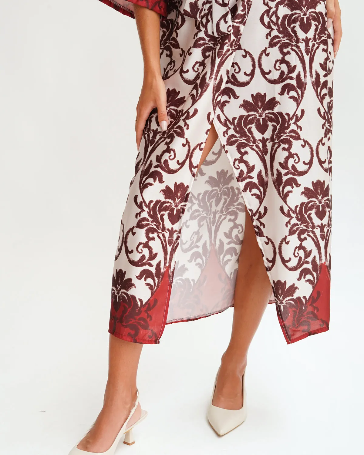 Abito kimono incrociato in tessuto - Tomovic sold by Hope Fashion product image thumbnail 4