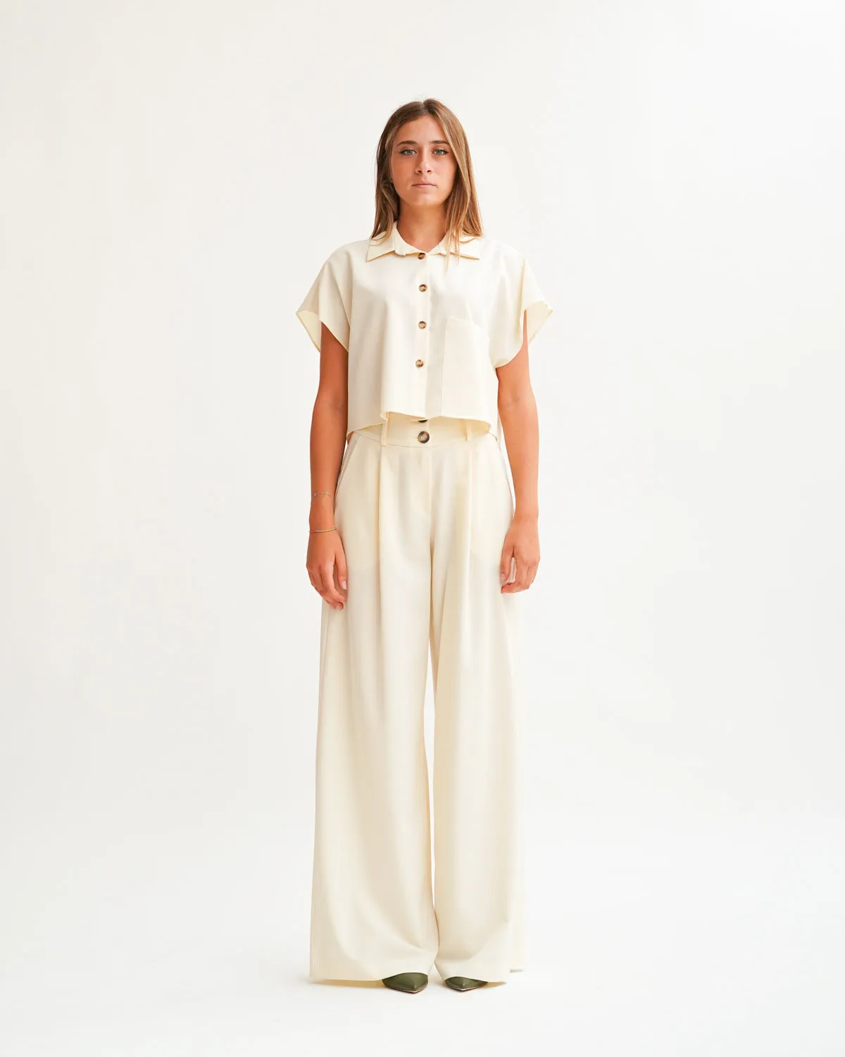 Coordinato mezza manica in tessuto manofredda - Thiago sold by Hope Fashion