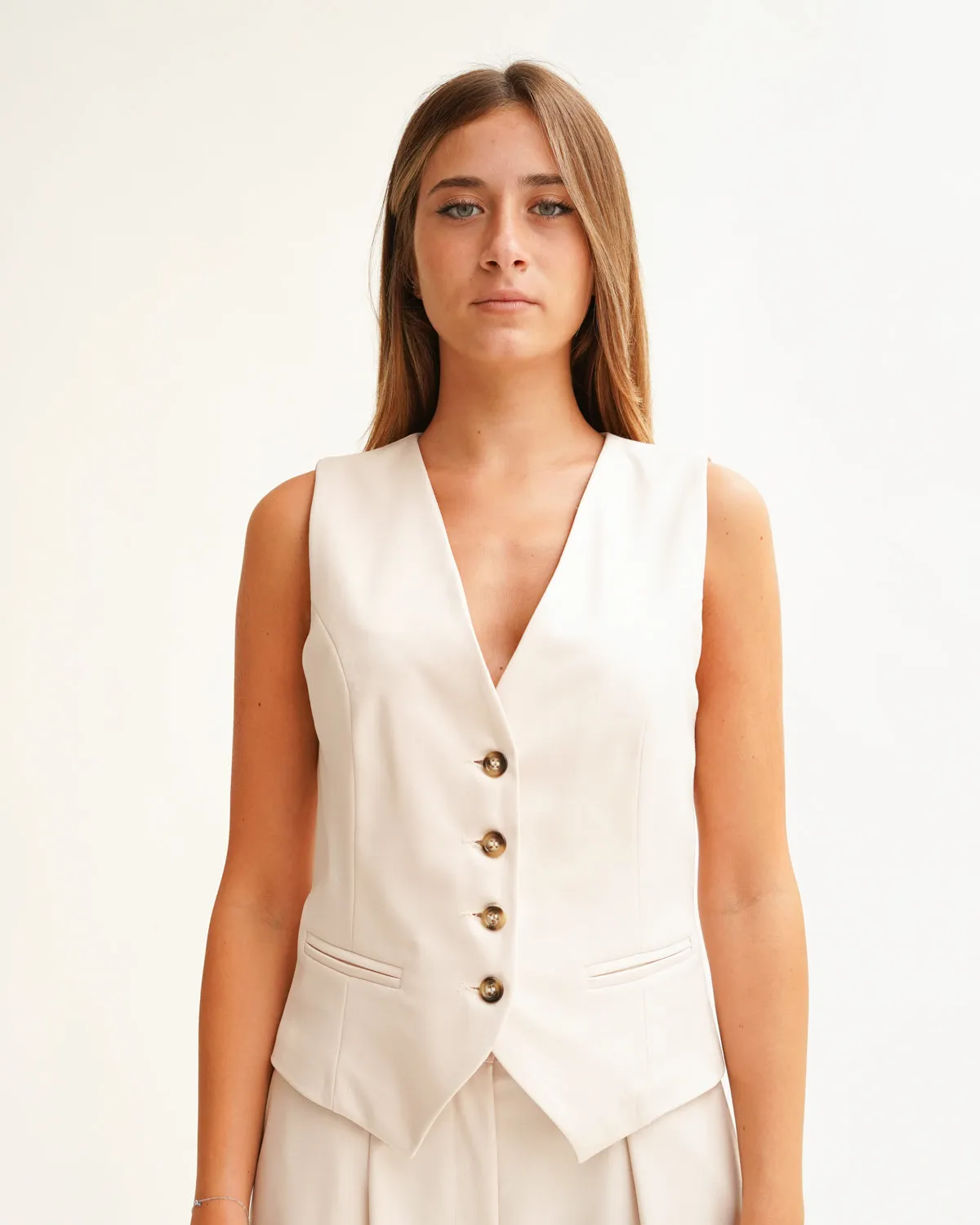 Coordinato con gilet e pantaloni in tessuto fresco lana - Silvestro sold by Hope Fashion product image thumbnail 4