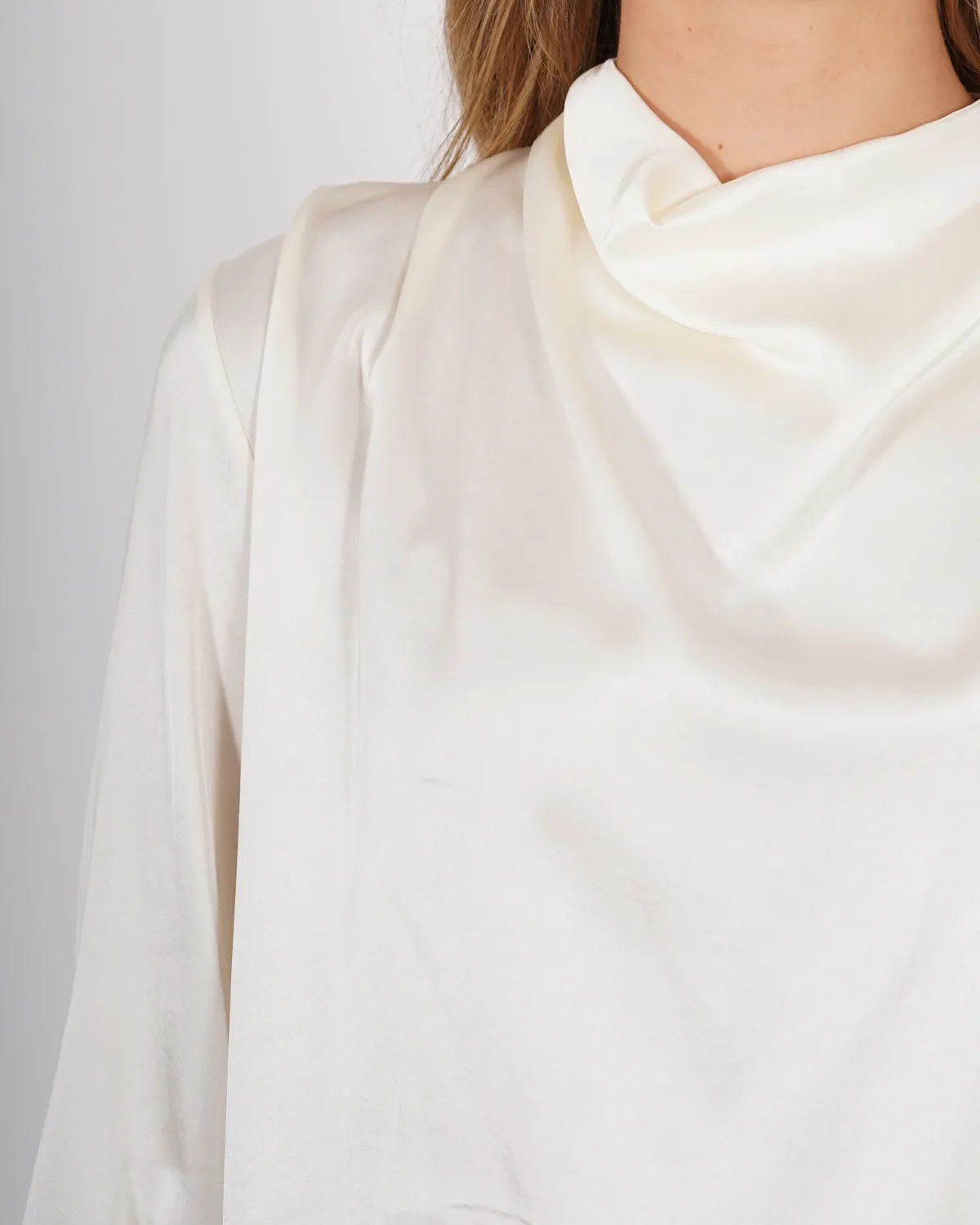 Blusa collo a gronda in raso - Scricciolo sold by Hope Fashion product image thumbnail 3