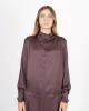 Blusa collo a gronda in raso - Scricciolo sold by Hope Fashion