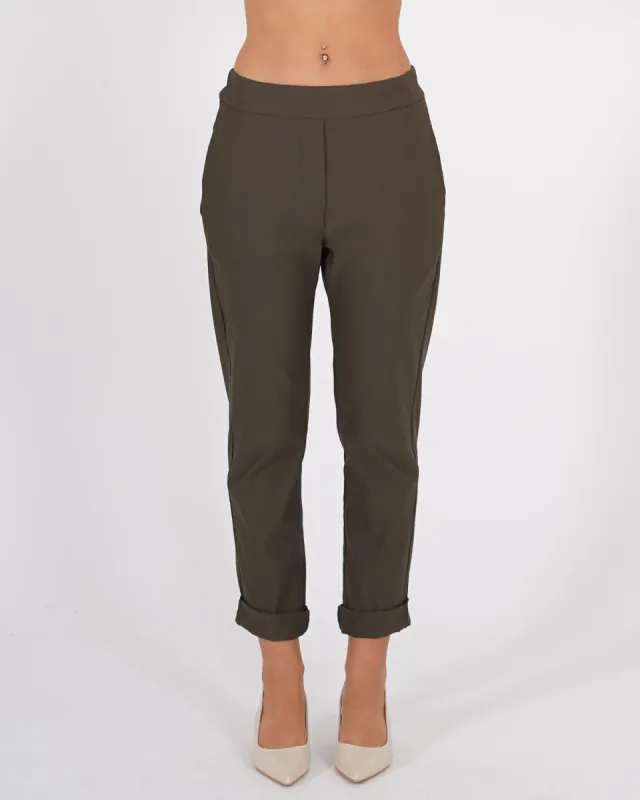 Pantaloni slim fit in bengalina stretch - Sabina sold by Hope Fashion