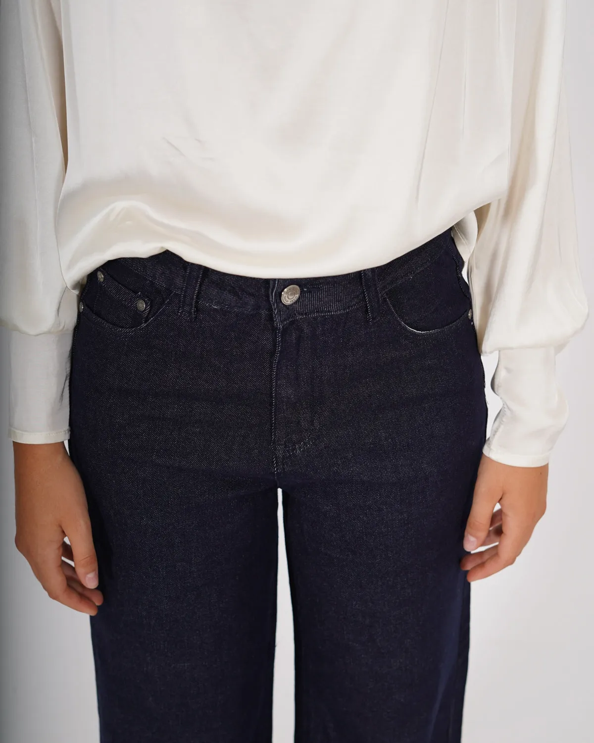 Jeans stretch gamba larga con vita regolare - Retegui sold by Hope Fashion product image thumbnail 2