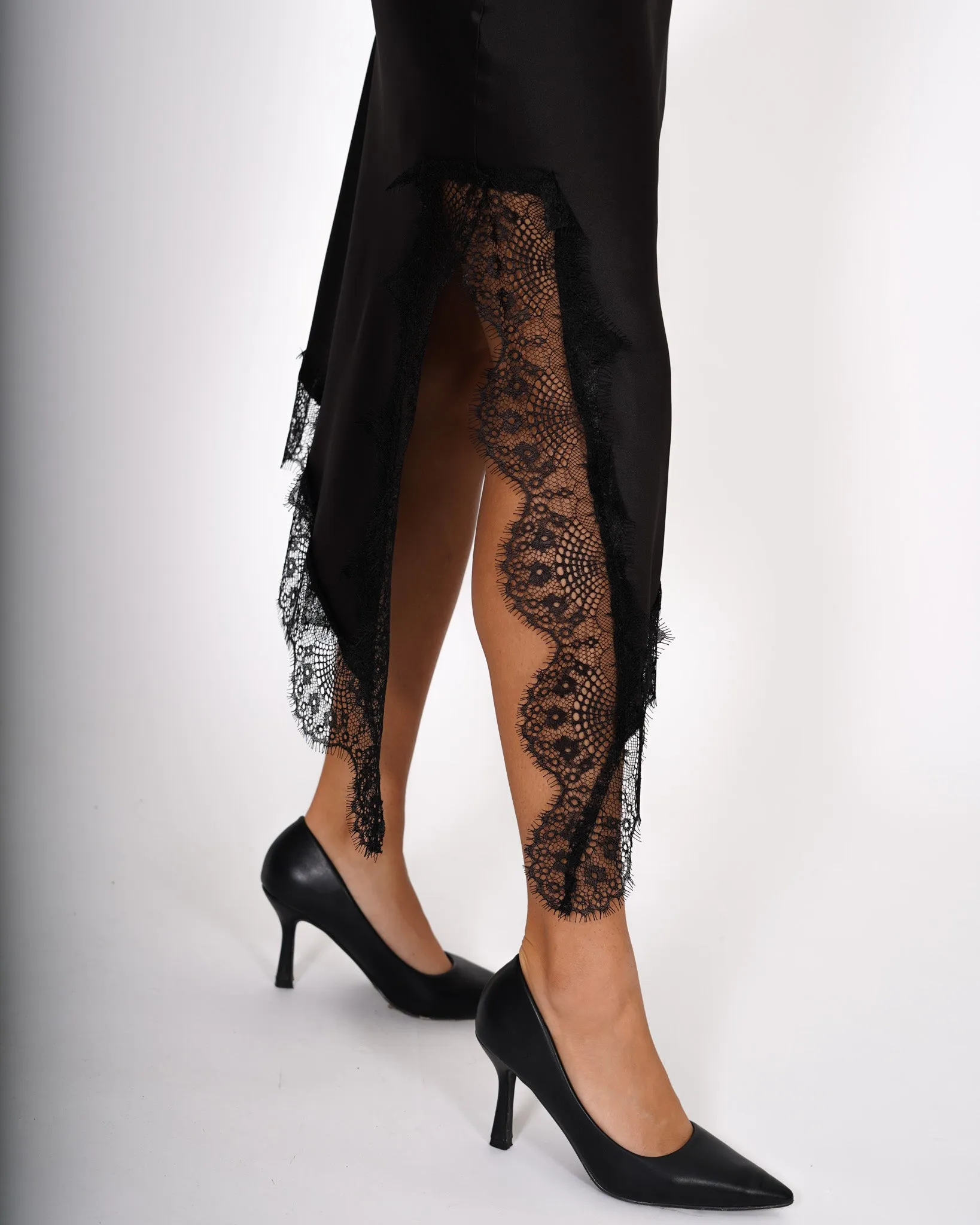 Gonna lingerie in mano raso con dettagli in pizzo - Papetto sold by Hope Fashion product image thumbnail 5