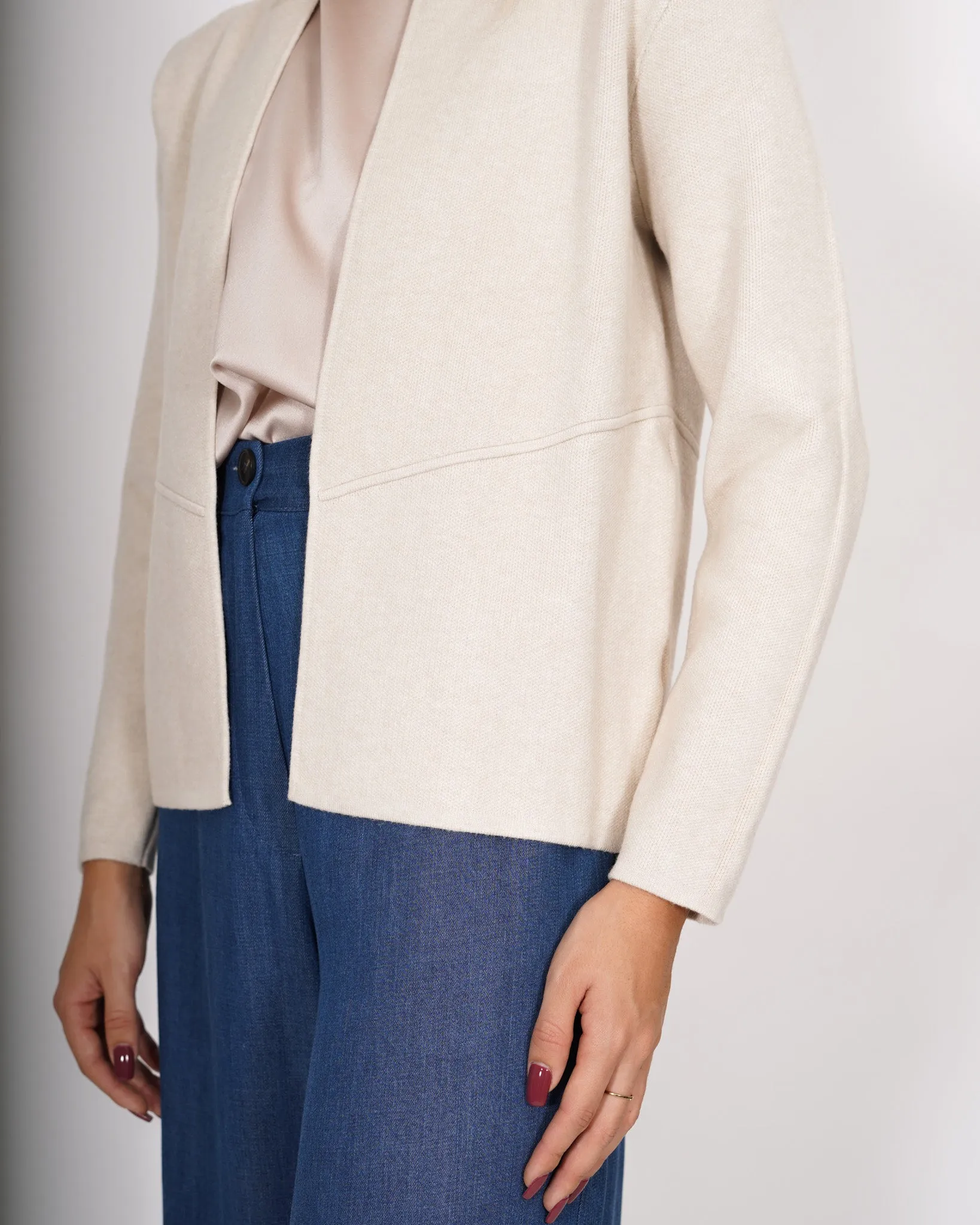 Cardigan Aperto Senza Bottoni in Mano Lana - Donadel sold by Hope Fashion product image thumbnail 5