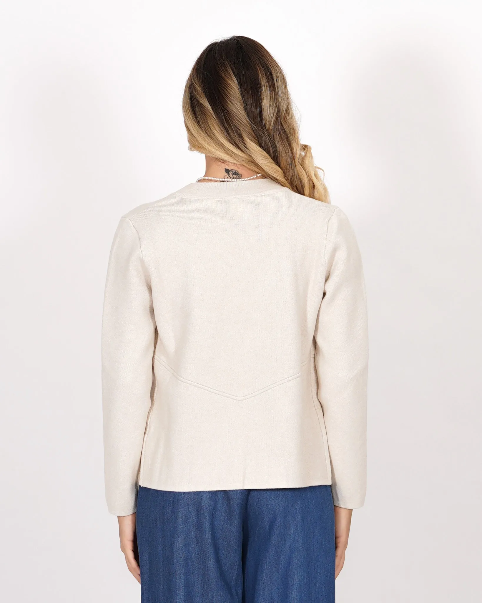 Cardigan Aperto Senza Bottoni in Mano Lana - Donadel sold by Hope Fashion product image thumbnail 2