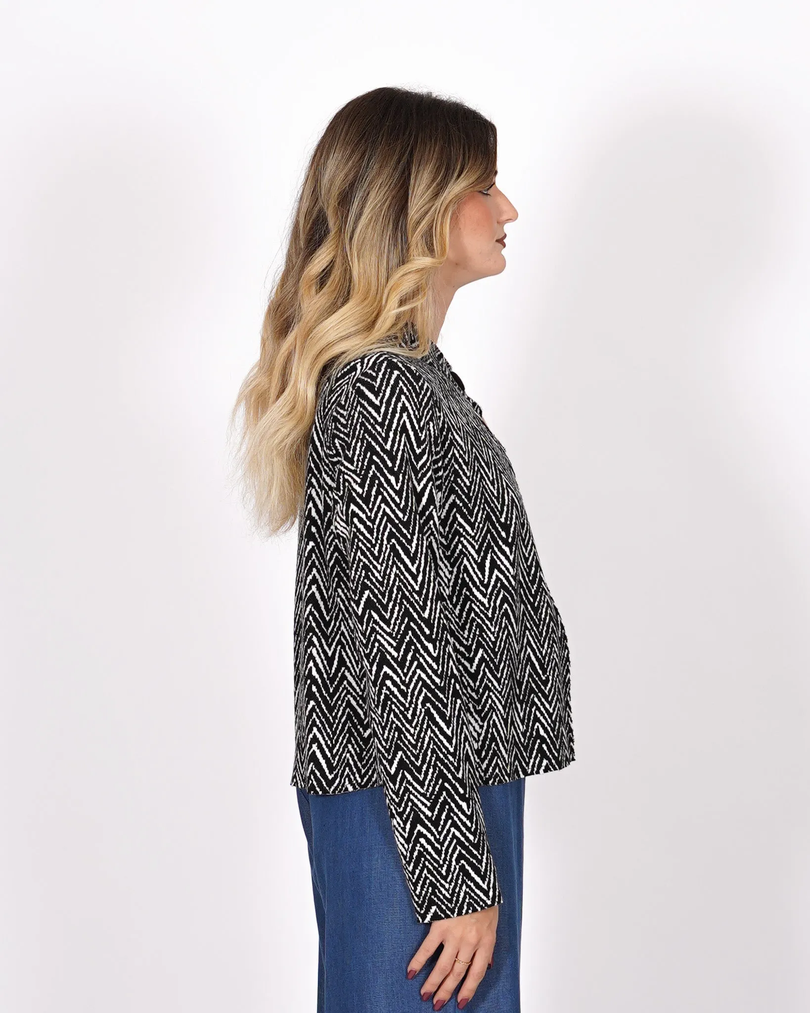 Giacca un bottone con disegno chevron - Baltico sold by Hope Fashion product image thumbnail 3