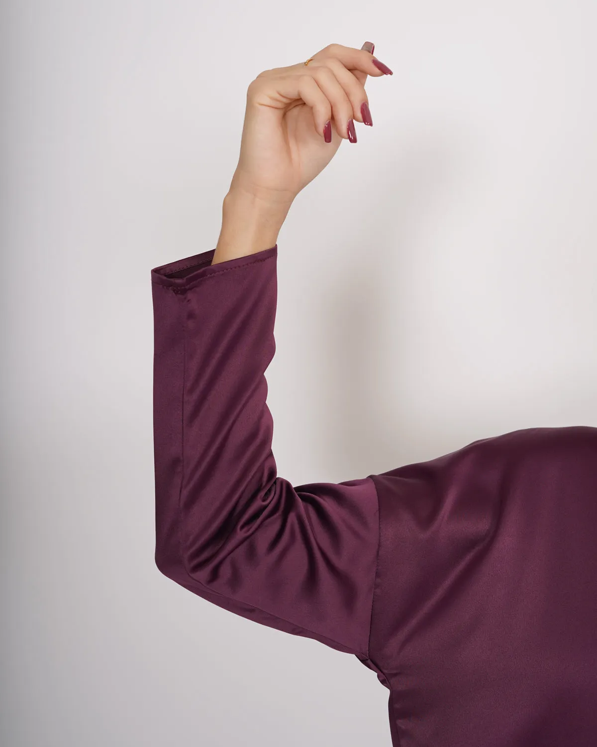 Blusa girocollo ampia con manica raglan in mano raso - Spears sold by Hope Fashion product image thumbnail 5