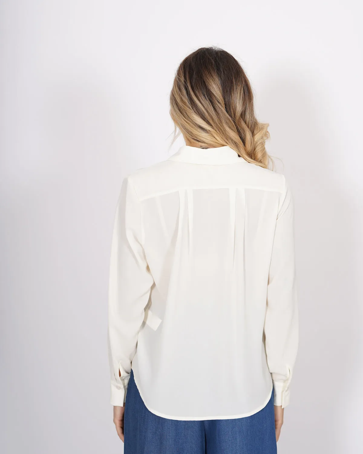 Camicia mezza abbottonatura in georgette - Serrano sold by Hope Fashion product image thumbnail 3