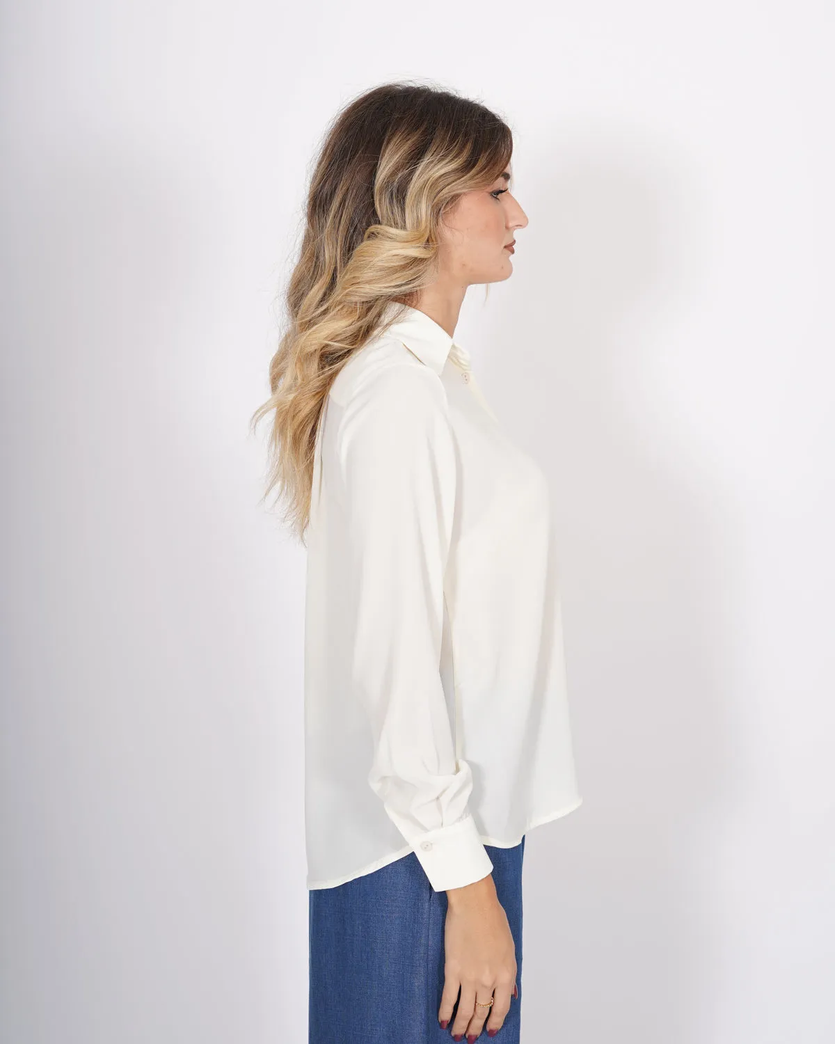 Camicia mezza abbottonatura in georgette - Serrano sold by Hope Fashion product image thumbnail 2