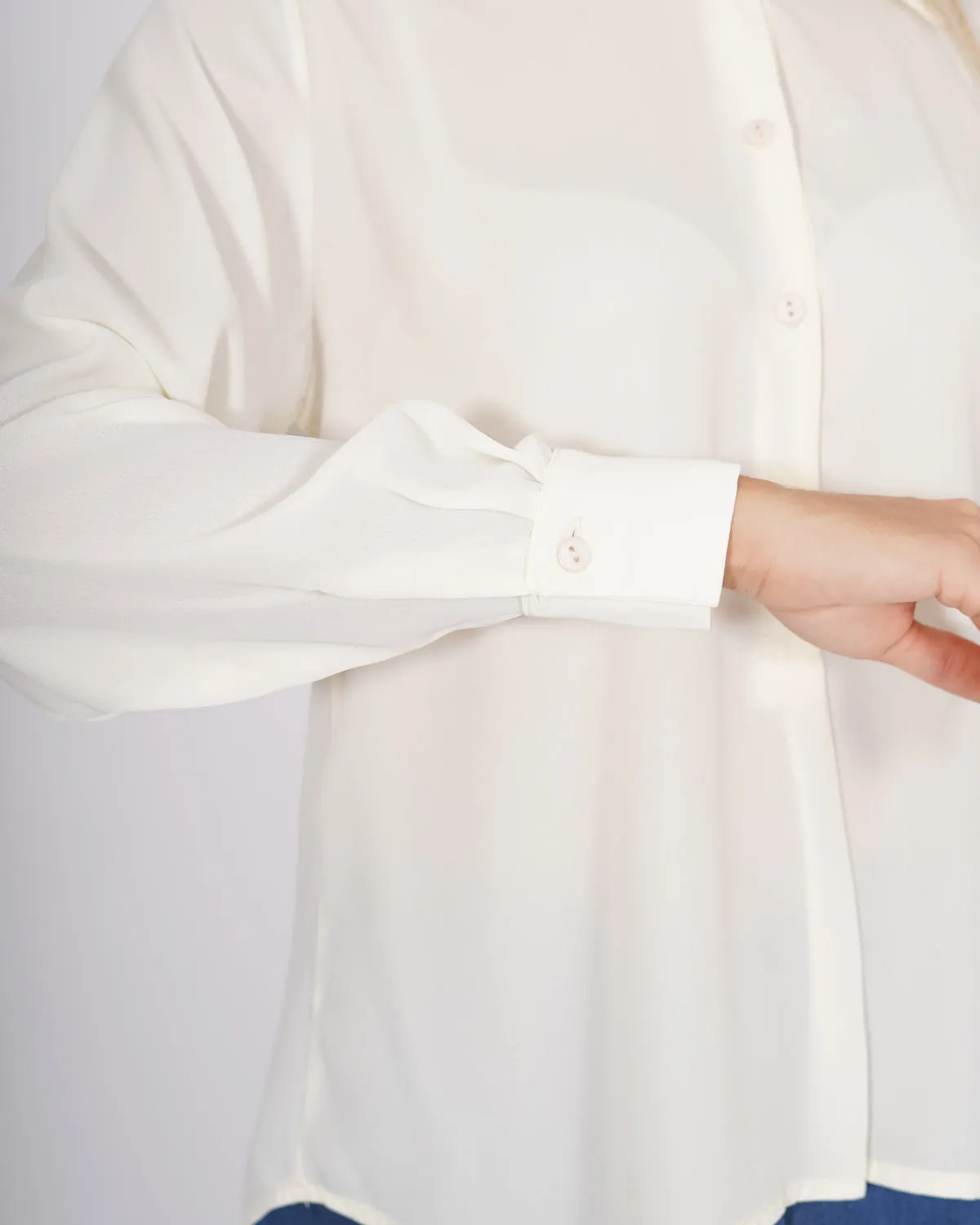 Camicia mezza abbottonatura in georgette - Serrano sold by Hope Fashion product image thumbnail 5