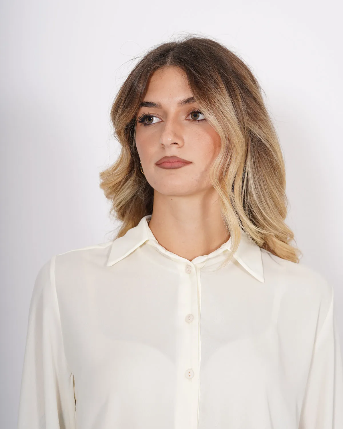 Camicia mezza abbottonatura in georgette - Serrano sold by Hope Fashion product image thumbnail 4