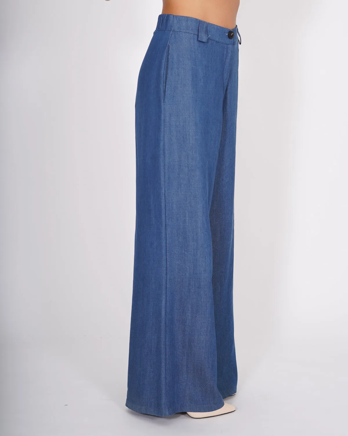 Pantaloni palazzo in tencel denim - Montresta sold by Hope Fashion product image thumbnail 2