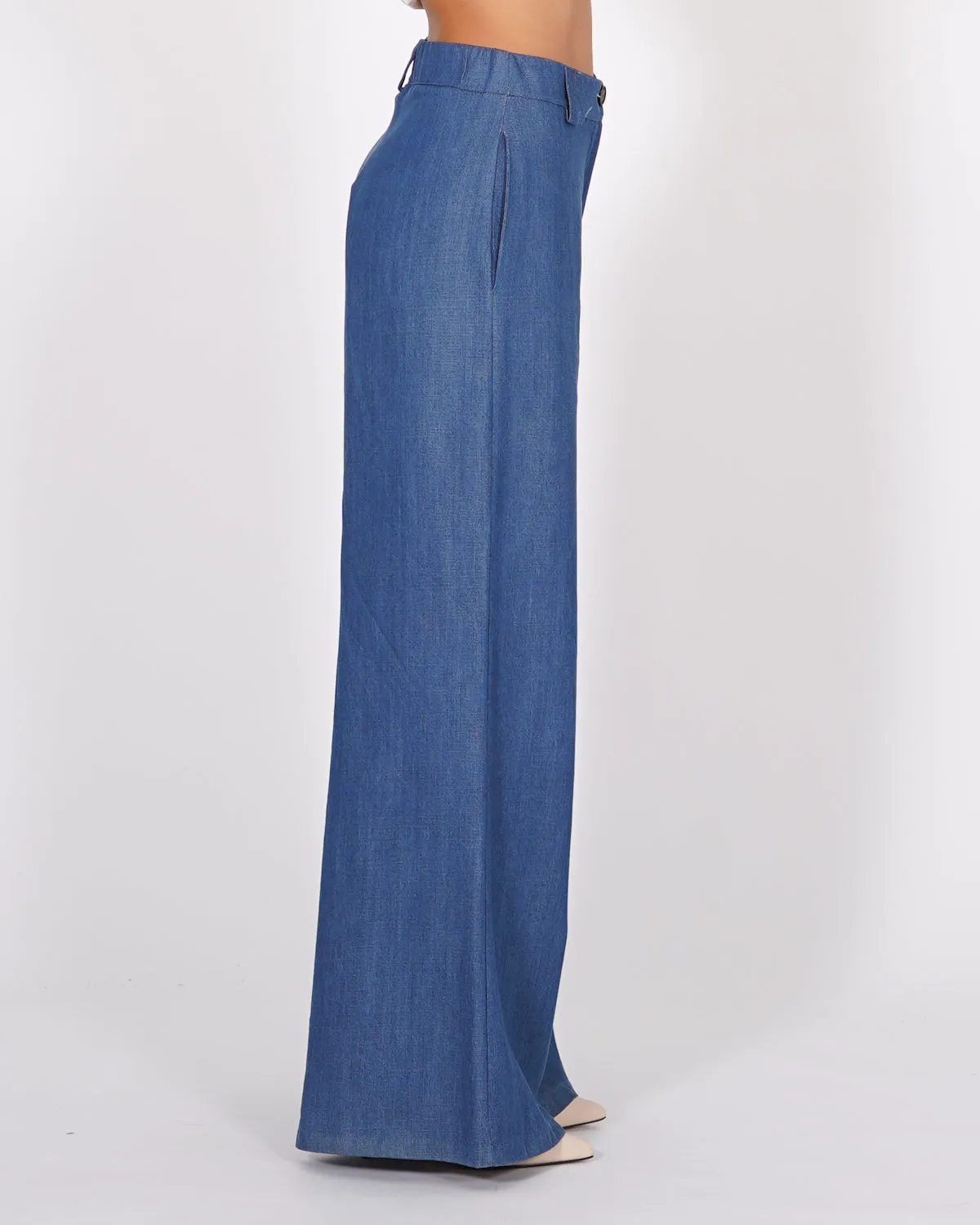 Pantaloni palazzo in tencel denim - Montresta sold by Hope Fashion product image thumbnail 4