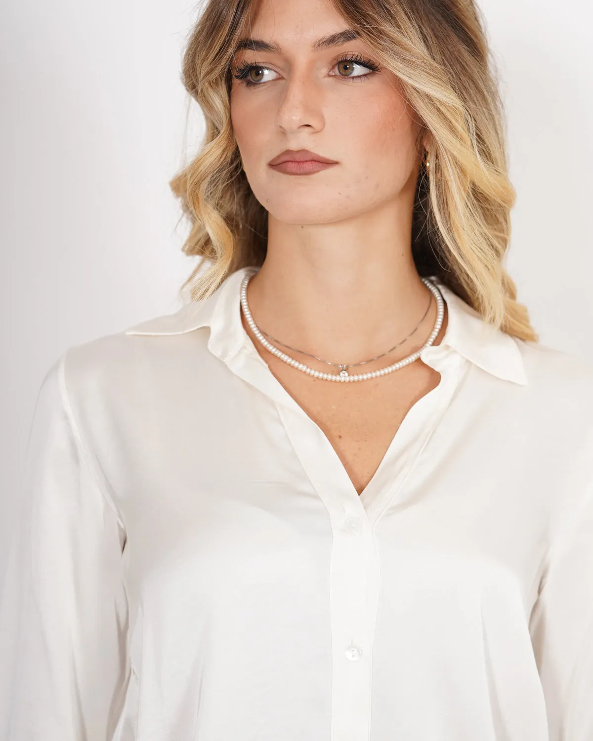 Camicia morbida in raso - Nuoro sold by Hope Fashion product image thumbnail 4