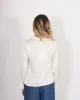 Blusa scollo a v con colletto a camicia in raso - Marquez sold by Hope Fashion