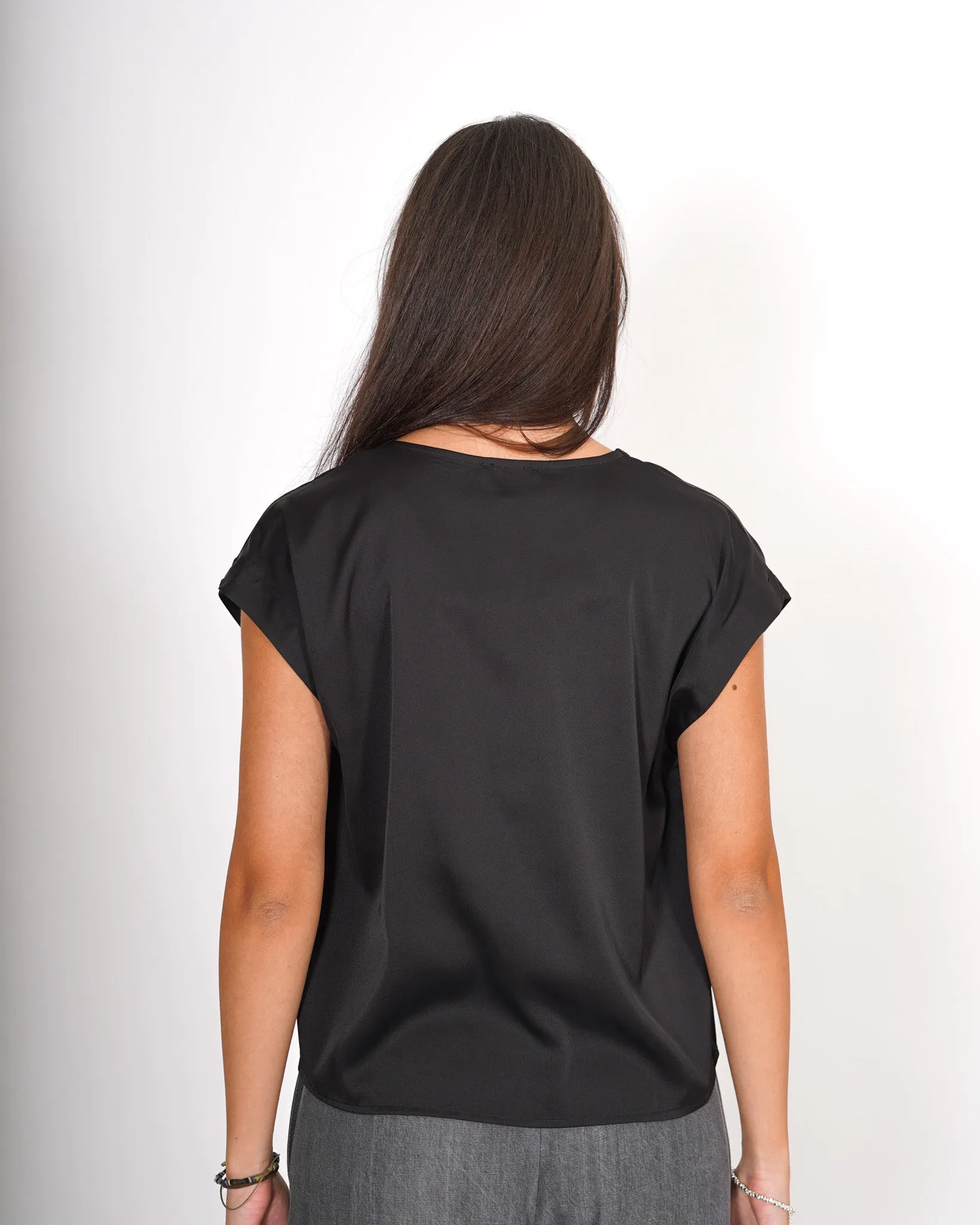 Blusa scollo a v in mano seta - Beckham sold by Hope Fashion product image thumbnail 3
