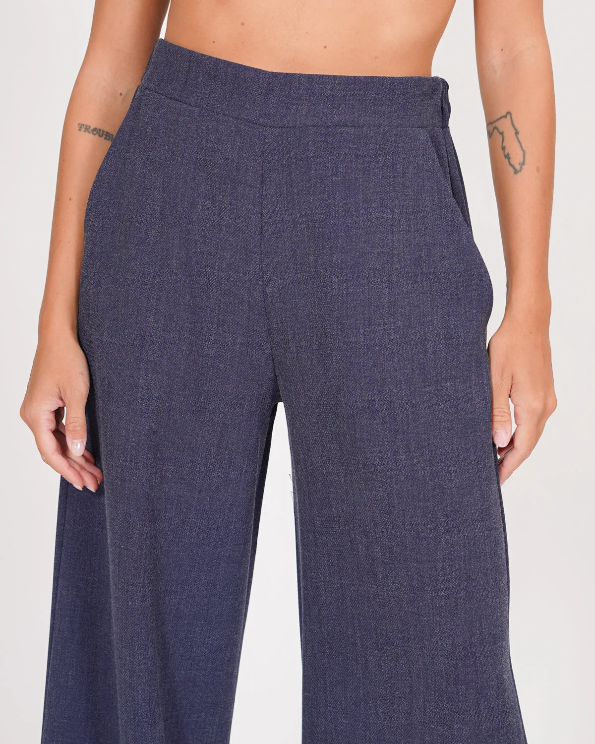 Pantaloni palazzo vita alta con elastico - Trump sold by Hope Fashion product image thumbnail 5