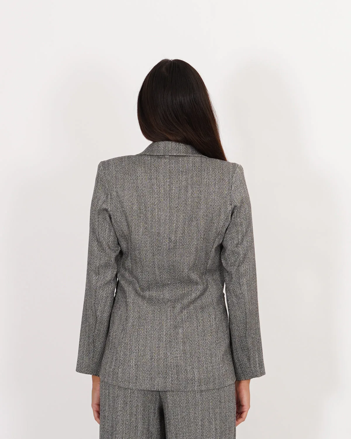 Giacca monopetto in mano lana spigata - Tolentino sold by Hope Fashion product image thumbnail 2