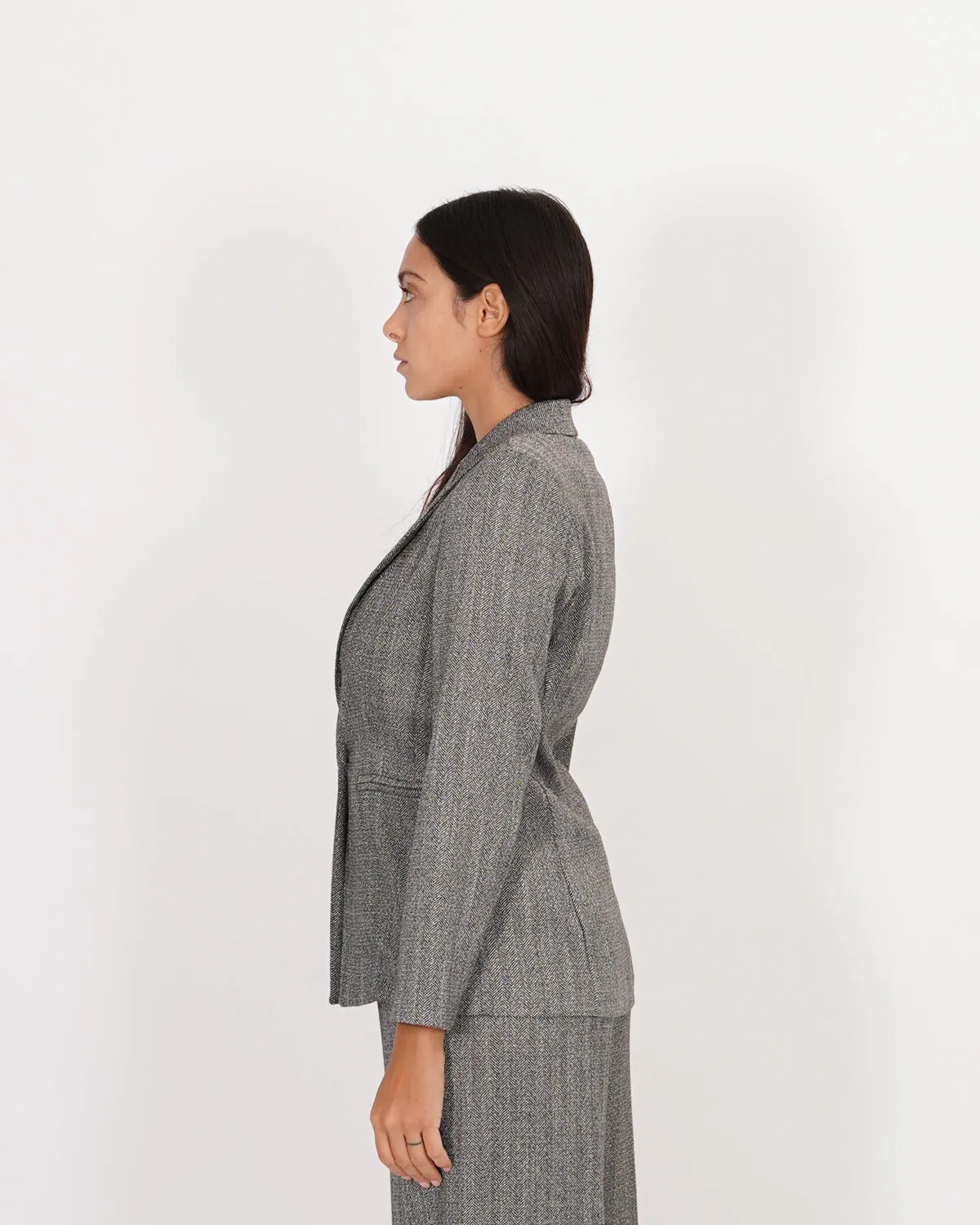 Giacca monopetto in mano lana spigata - Tolentino sold by Hope Fashion product image thumbnail 3