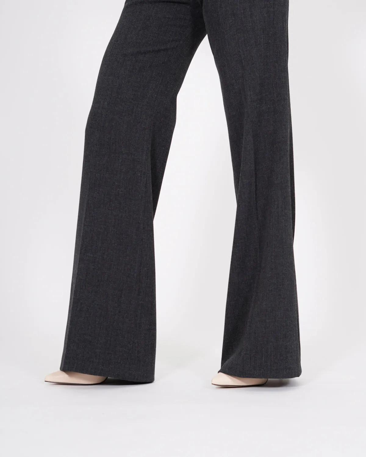 Pantaloni palazzo vita alta in mano flanella - Roberts sold by Hope Fashion product image thumbnail 5